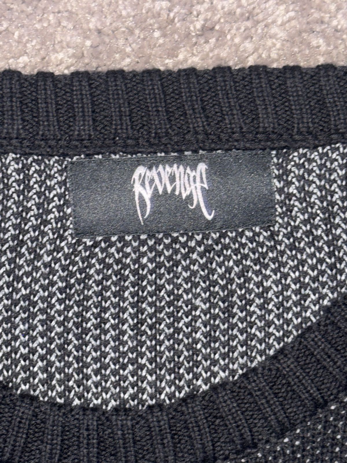Revenge REVENGE black cherub knit sweater Size US XXL / EU 58 / 5 - 2 Thumbnail