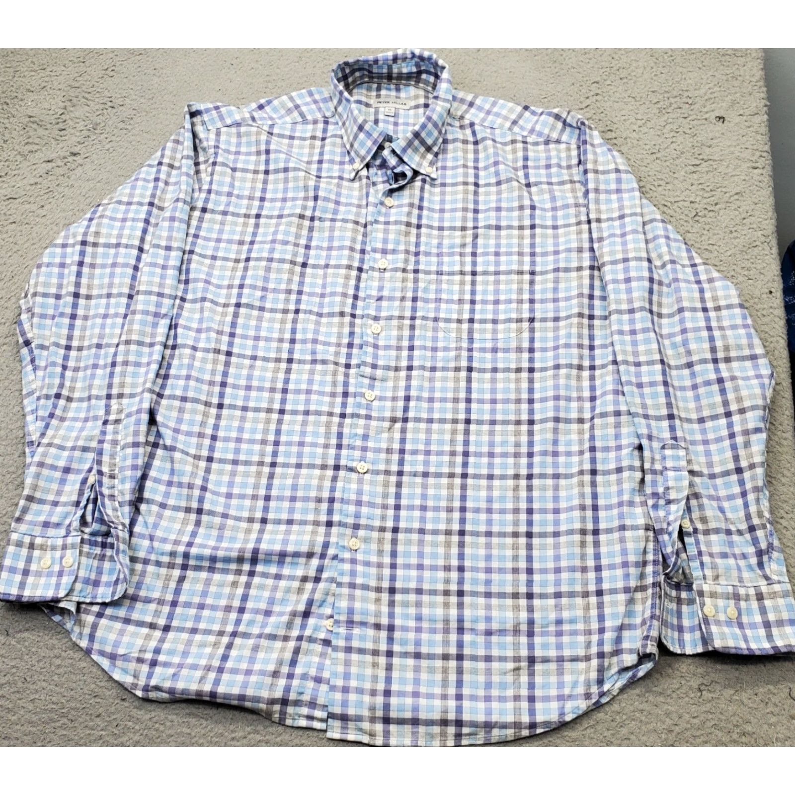 Peter Millar Peter Millar Golf Shirt Mens XL Multi Plaid Chest Pocket Long Sleeve Button-Down Size US XL / EU 56 / 4 - 2 Thumbnail