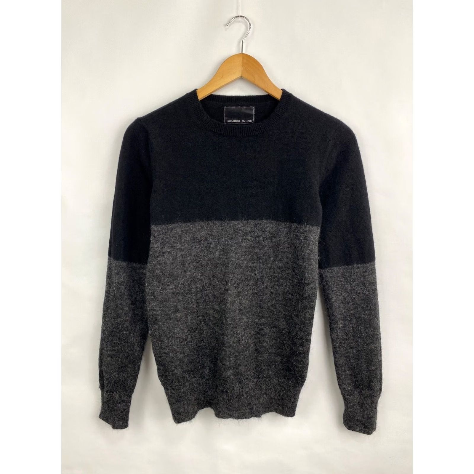 Number (N)ine Number (N)ine Wool Mohair Knit Sweater - Mens - Size S - Black - Vintage Retro Y2K Pullover Knit Wool Mohair Size US S / EU 44-46 / 1 - 3 Thumbnail