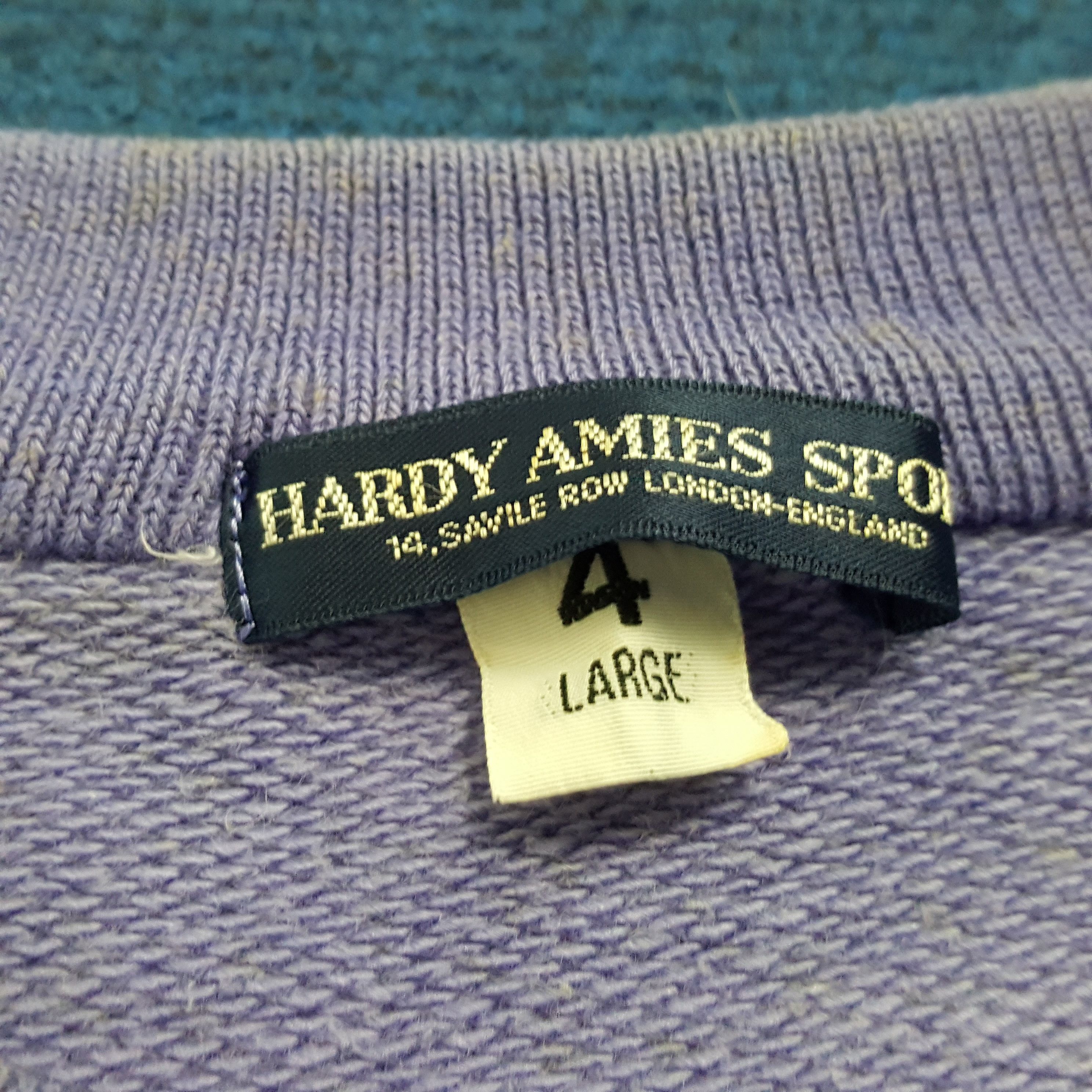 Hardy Amies × Vintage Vintage HARDY AMIES Sailorman Seasports Sweatshirts Size US L / EU 52-54 / 3 - 6 Thumbnail