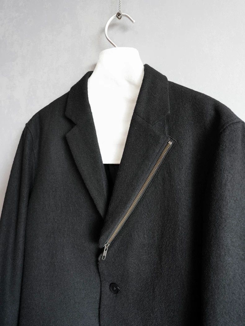 Yohji Yamamoto Yohji Yamamoto 14AW Zipper split leather fleece outer-2505 Size US M / EU 48-50 / 2 - 2 Thumbnail