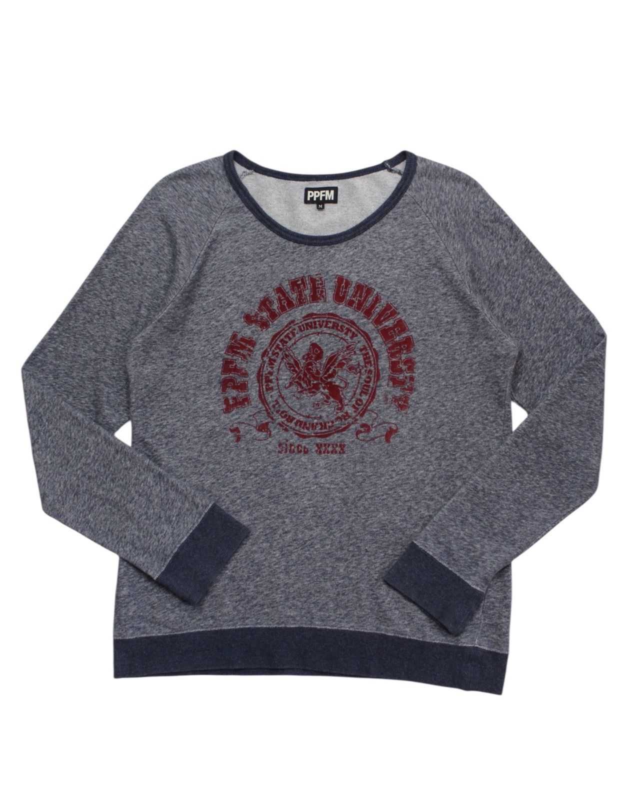 Hysteric Glamour SS2013 PPFM STATE UNIVERSE BADGE RAGLAN CREWNECK Size US M / EU 48-50 / 2 - 1 Thumbnail