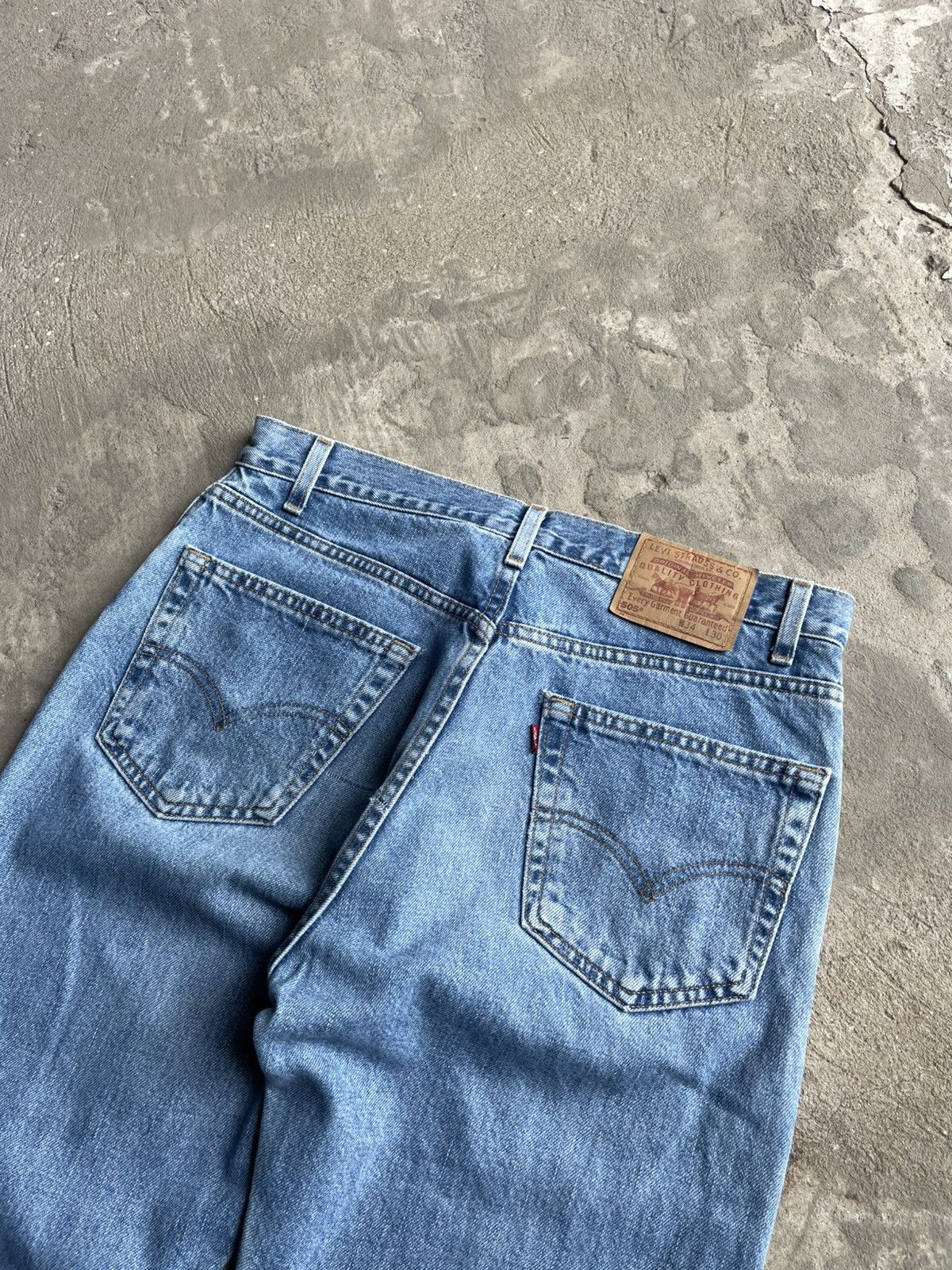 Japanese Brand × Levi's × Vintage Vintage Levi’s 505 Baggy Washed Faded Pants Y2K Size US 34 / EU 50 - 7 Thumbnail