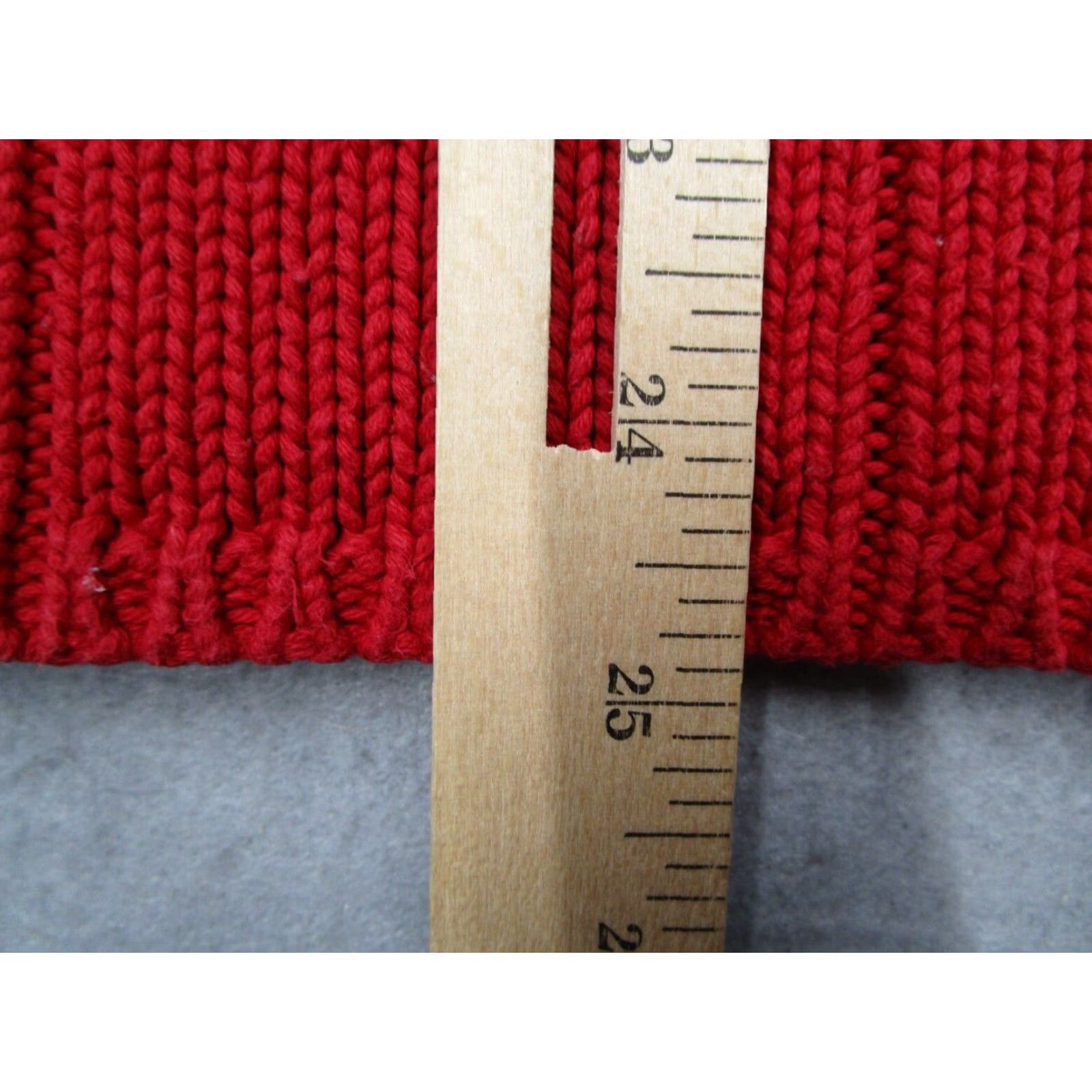 Polo Ralph Lauren VINTAGE Polo Ralph Lauren Sweater Mens Large Red 1/4 Zip Knit Pullover Embroidered USA Flag Cotton Size US L / EU 52-54 / 3 - 6 Thumbnail