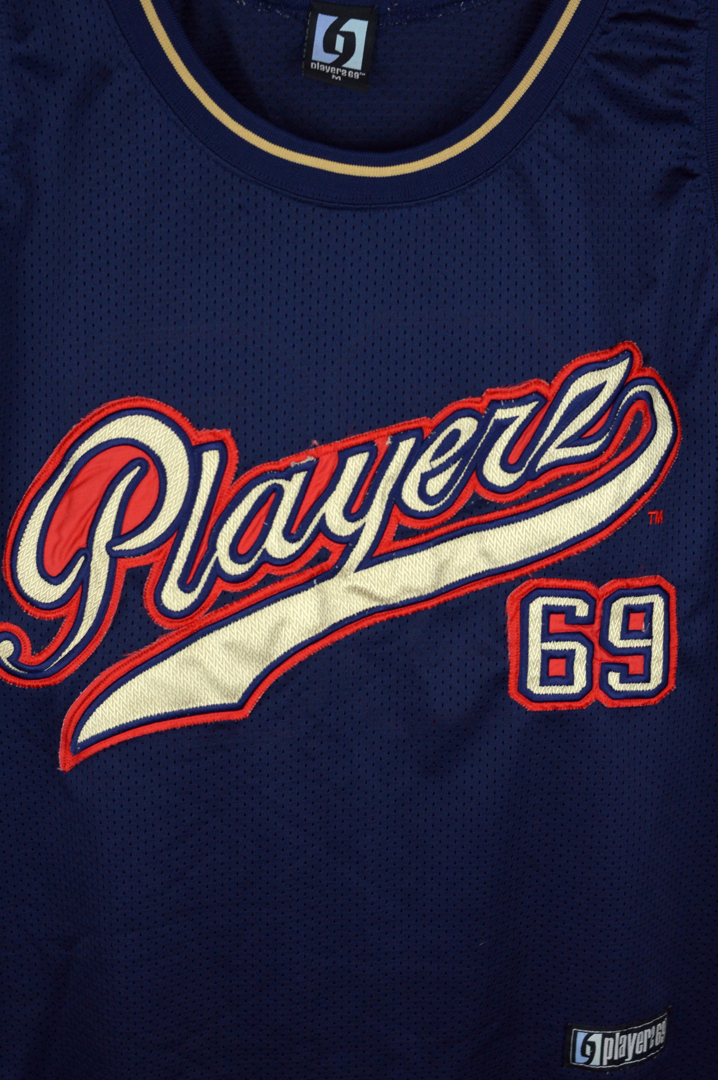 Vintage Vintage Playerz 69 jersey tank top shirt Size US L / EU 52-54 / 3 - 4 Thumbnail