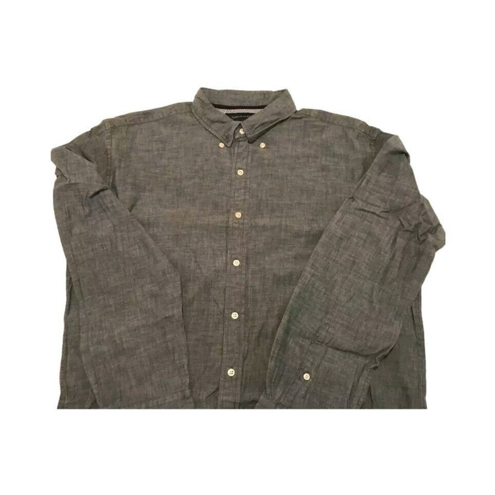 Tommy Hilfiger NWOT Tommy Hilfiger Men's Shirt XL Grey Long Sleeve Button Size US XL / EU 56 / 4 - 1 Thumbnail