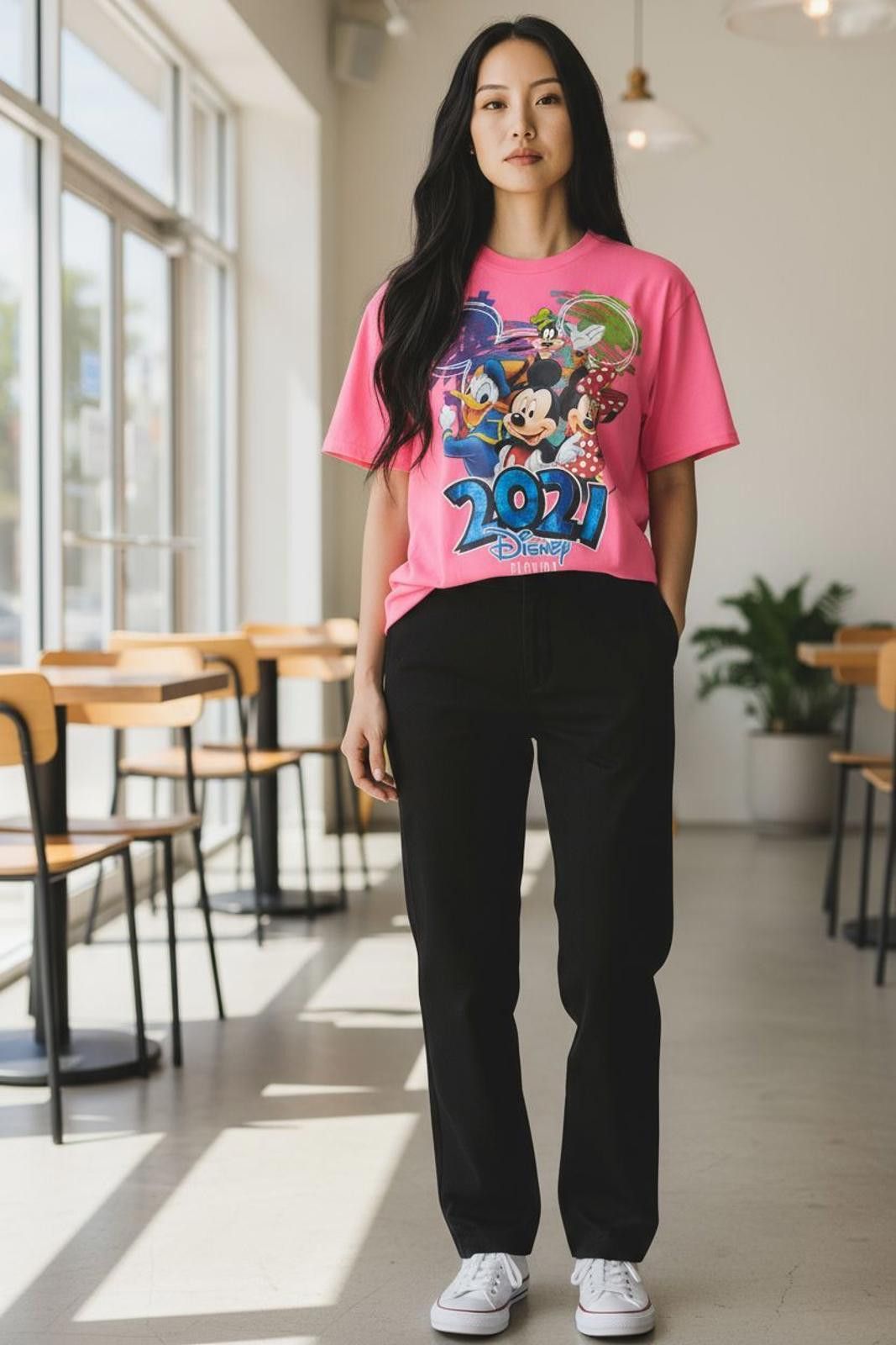 Disney 2021 Disney Florida Pink Graphic T-Shirt with Classic Mickey Size ONE SIZE - 2 Thumbnail