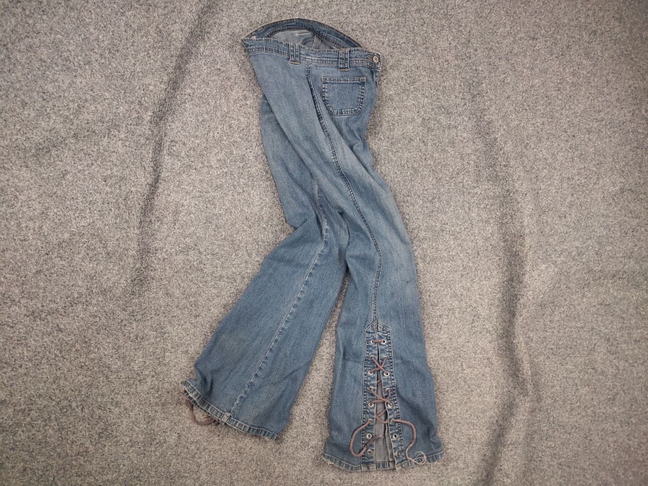 If Six Was Nine Vintage Y2K LGB Flared Low Rise Jeans hysteric style Size 27" / US 4 / IT 40 - 1 Thumbnail
