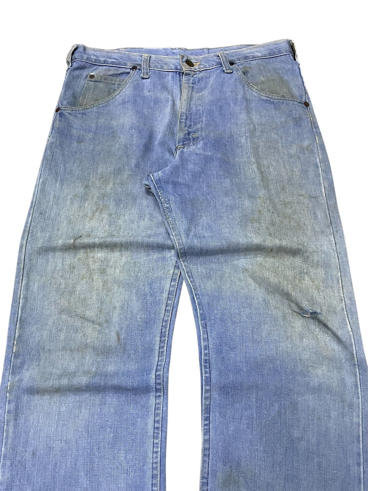 Lee × Vintage Vintage 60s 70s Lee Riders Muddy Jeans Size US 32 / EU 48 - 6 Thumbnail