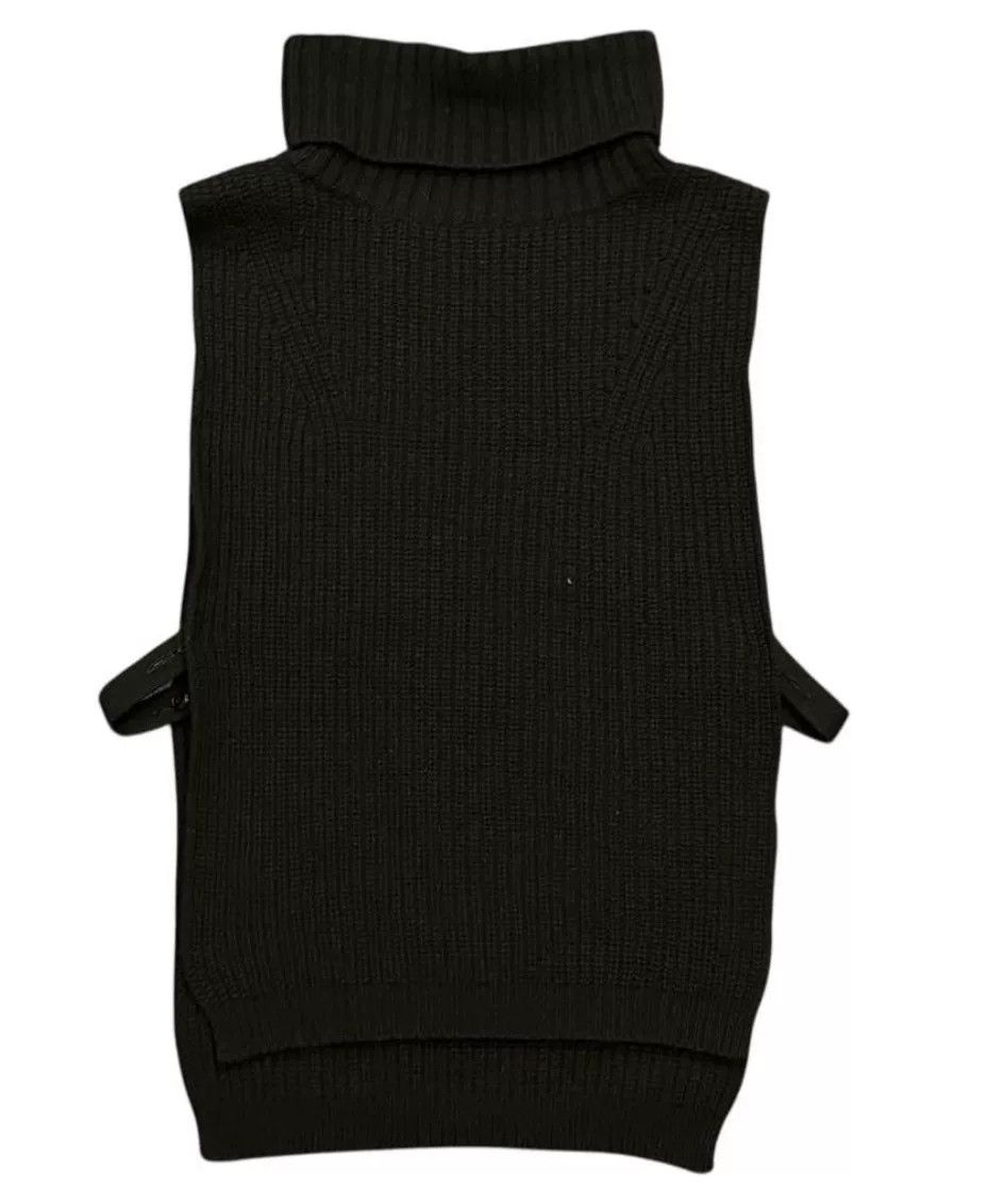 Yohji Yamamoto Y's Yohji Yamamoto 19AW Black Turtleneck Knit Vest Size XS / US 0-2 / IT 36-38 - 1 Thumbnail
