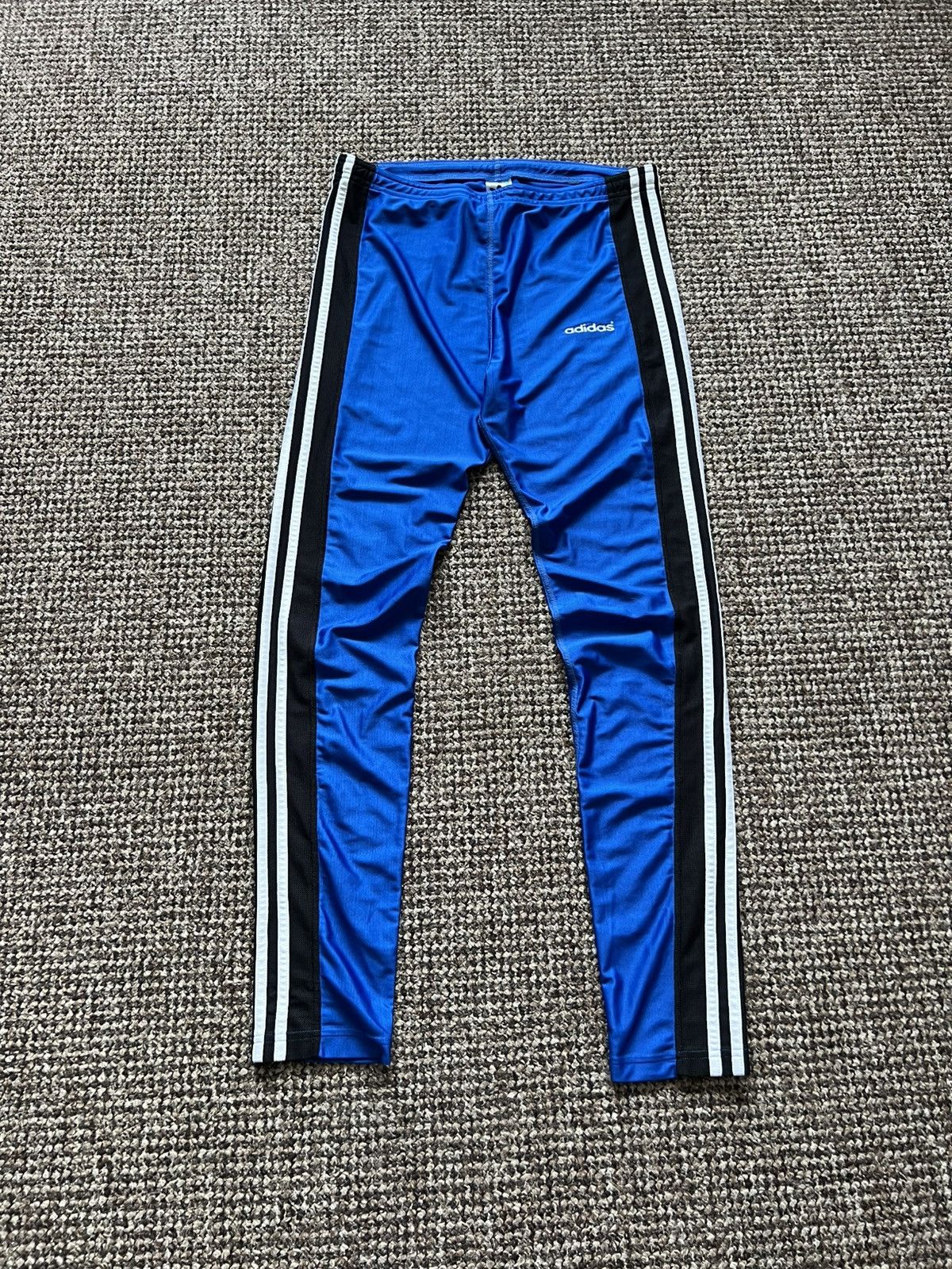 Adidas Adidas Leggings Blue Vintage Size L Rare 90s Size US 34 / EU 50 - 3 Thumbnail