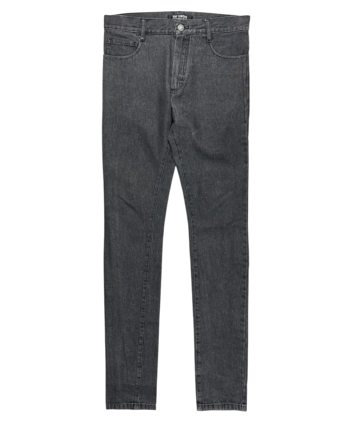 Raf Simons AW05 Raf Simons History Of My World Long Grey Denim Jeans Size US 30 / EU 46 - 1 Thumbnail