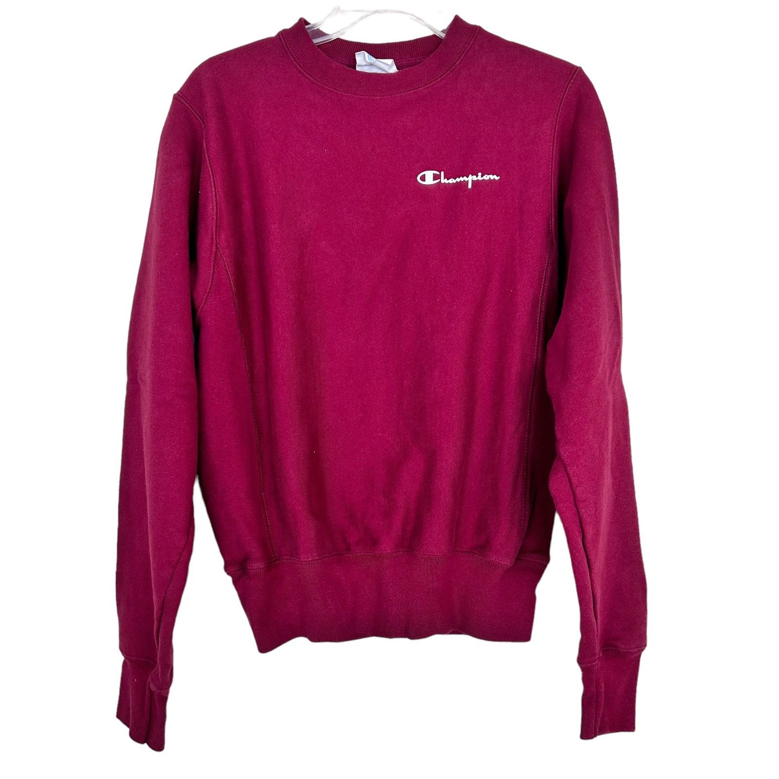 Champion Champion Maroon Reverse Weave Crewneck Sweatshirt Sz XS Size XS / US 0-2 / IT 36-38 - 1 Thumbnail