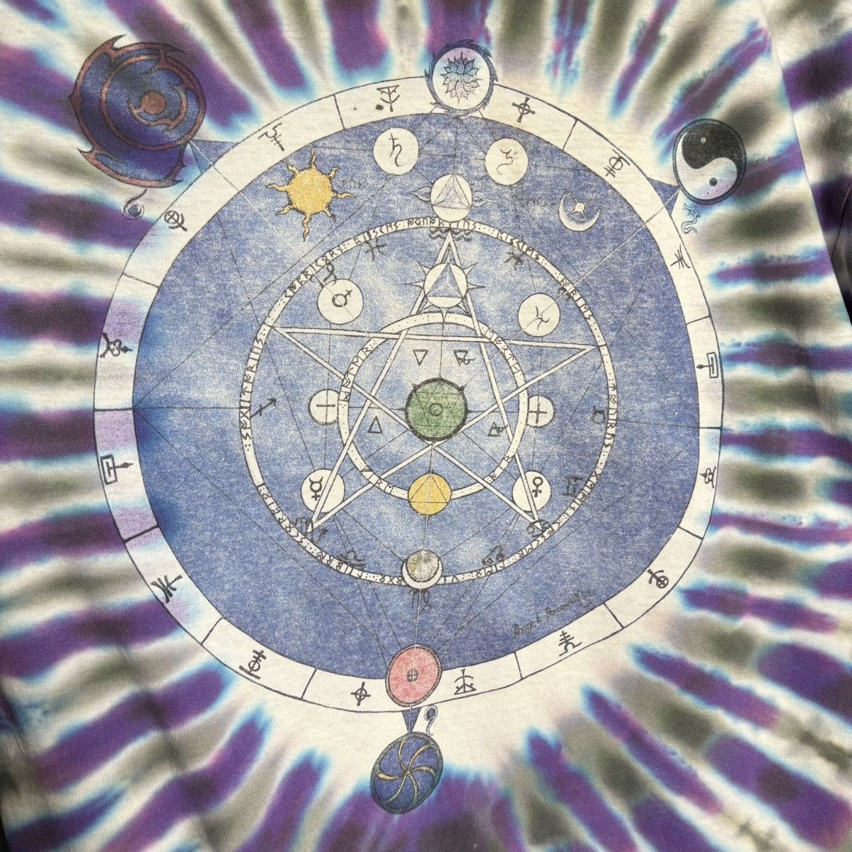 Band Tees Vintage 90s Grateful Dead Wizard Distressed T-Shirt Band Tee Size US XL / EU 56 / 4 - 4 Thumbnail