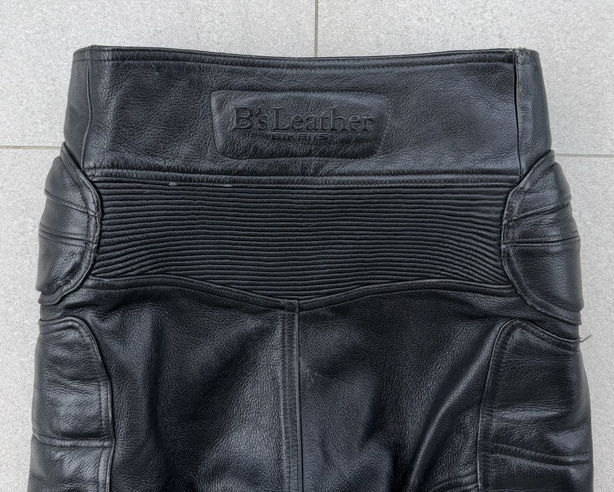 Vintage B’s Leather Motorcycle Pants Padded Biker Archive Leather Size US 30 / EU 46 - 15 Thumbnail