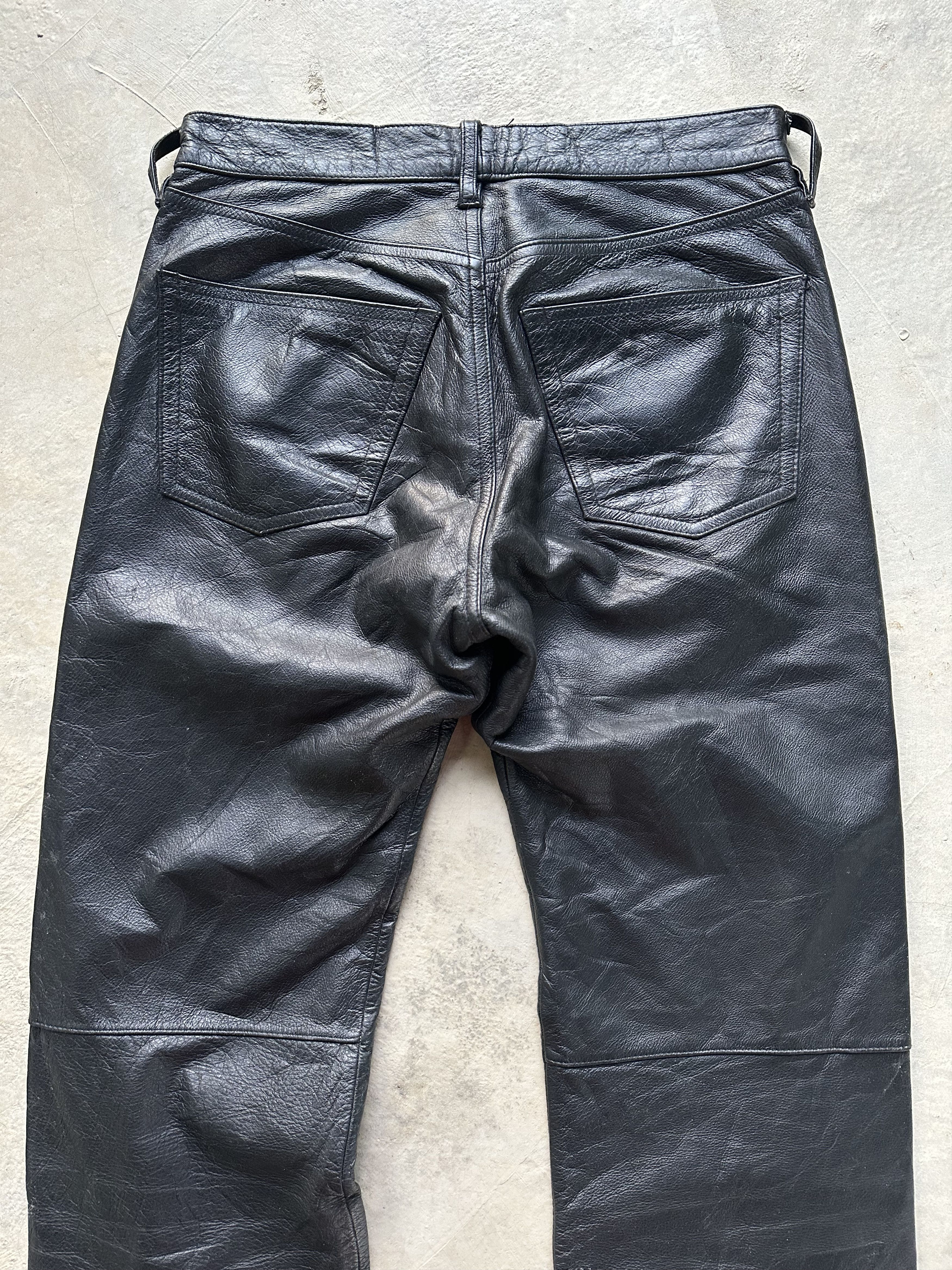 Tornado Mart Vintage Tornado Mart Cowhide Leather Pants Size US 29 - 8 Thumbnail