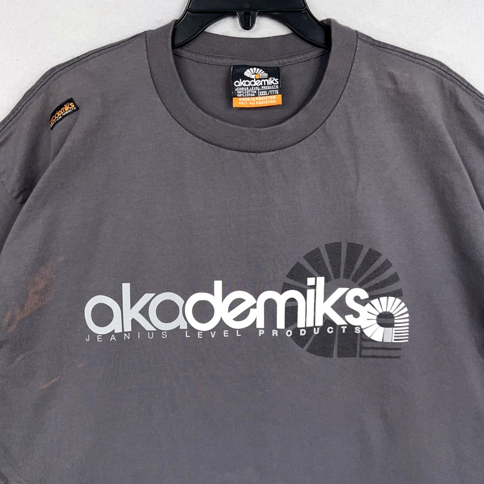 Akademiks Vintage Akademiks Shirt Mens 3XL Gray Jeanius Level Products Graphic Hip Hop Y2K Size US XXL / EU 58 / 5 - 2 Thumbnail
