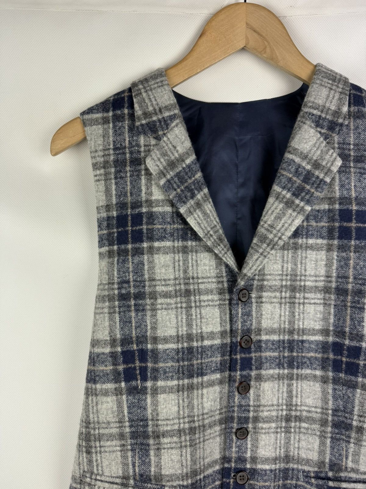 Suitsupply Suitsupply Capetown Men’s Alpaca / Wool Tweed Vest Size 38R - 4 Thumbnail