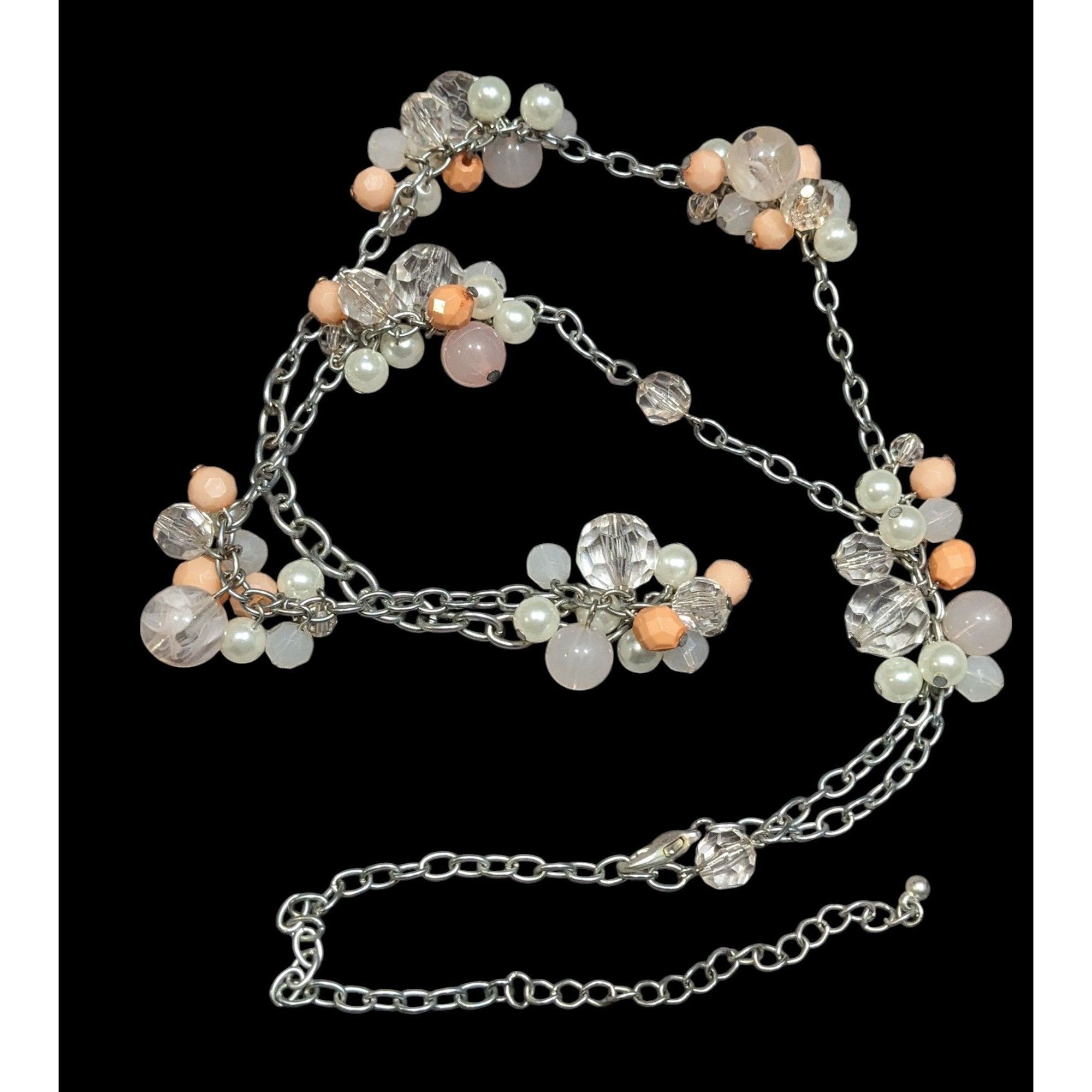 Other Coquette Spring Themed Beaded Cluster Station Necklace Size ONE SIZE - 1 Thumbnail