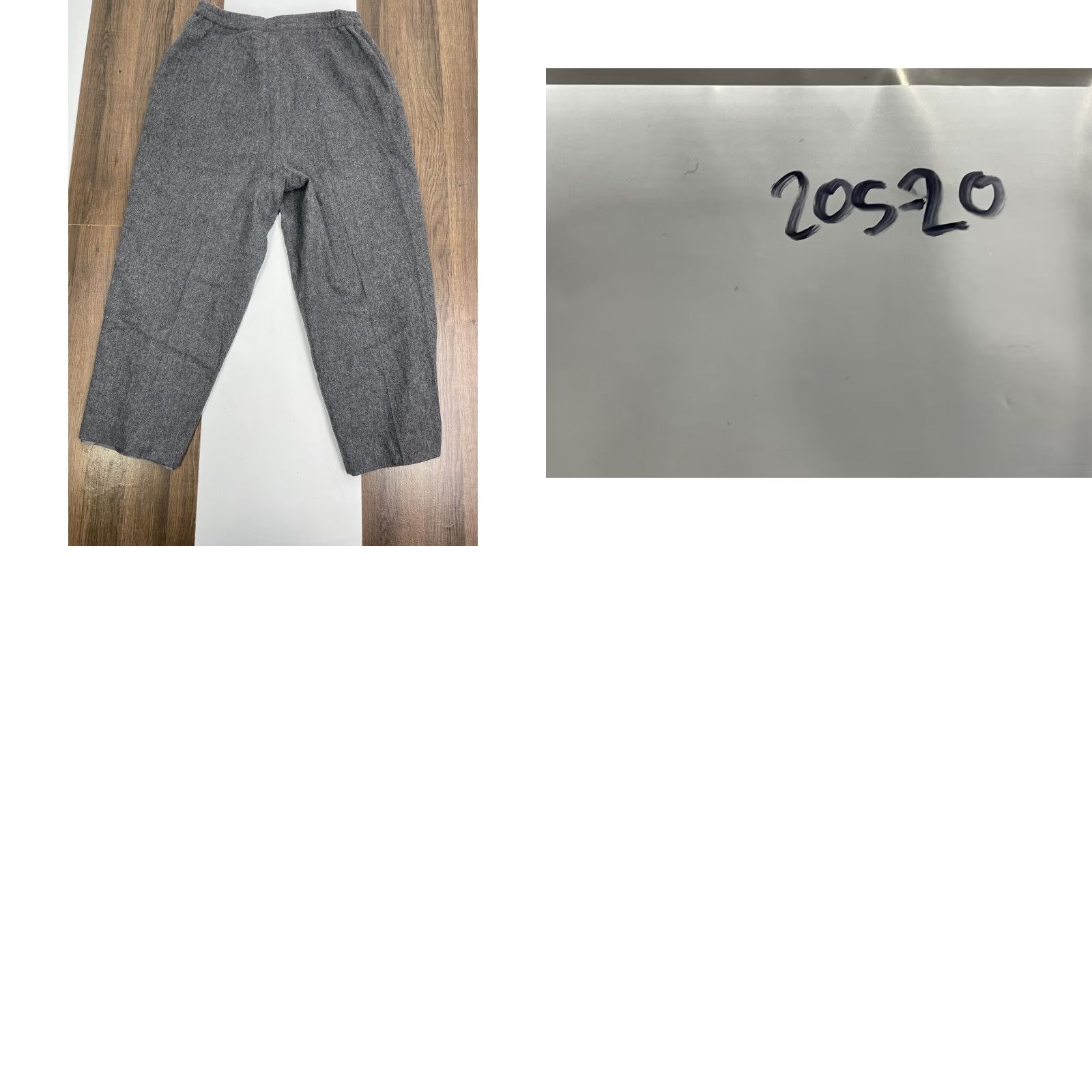 VINTAGE Joan Leslie Pants Size 14 Gray Wool Capri Equestrian Riding Womens