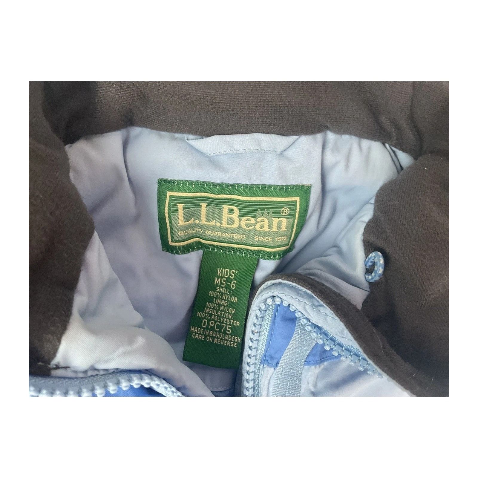 L.L. Bean L.L.Bean Kids Winter Jacket Blue Hooded Insulated Coat Youth Size US M / EU 48-50 / 2 - 3 Thumbnail