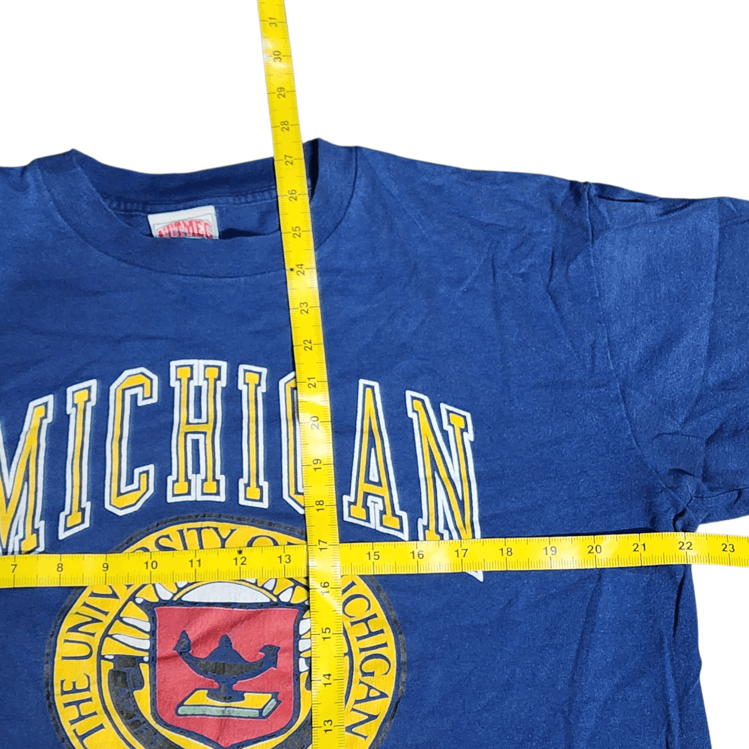 Vintage Rare Vintage 90s University of Michigan Shirts Nutmeg Tees Size US XL / EU 56 / 4 - 7 Thumbnail
