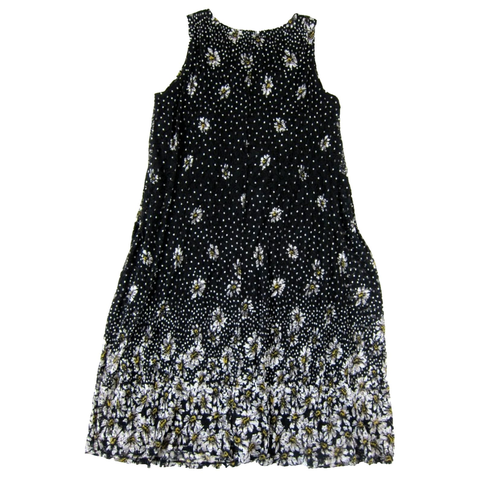 Vintage NWT Robbie Bee Signature Maxi Tank Dress 1X Black Floral Lace Lined Tank Dress Women Size XL / US 12-14 / IT 48-50 - 2 Thumbnail