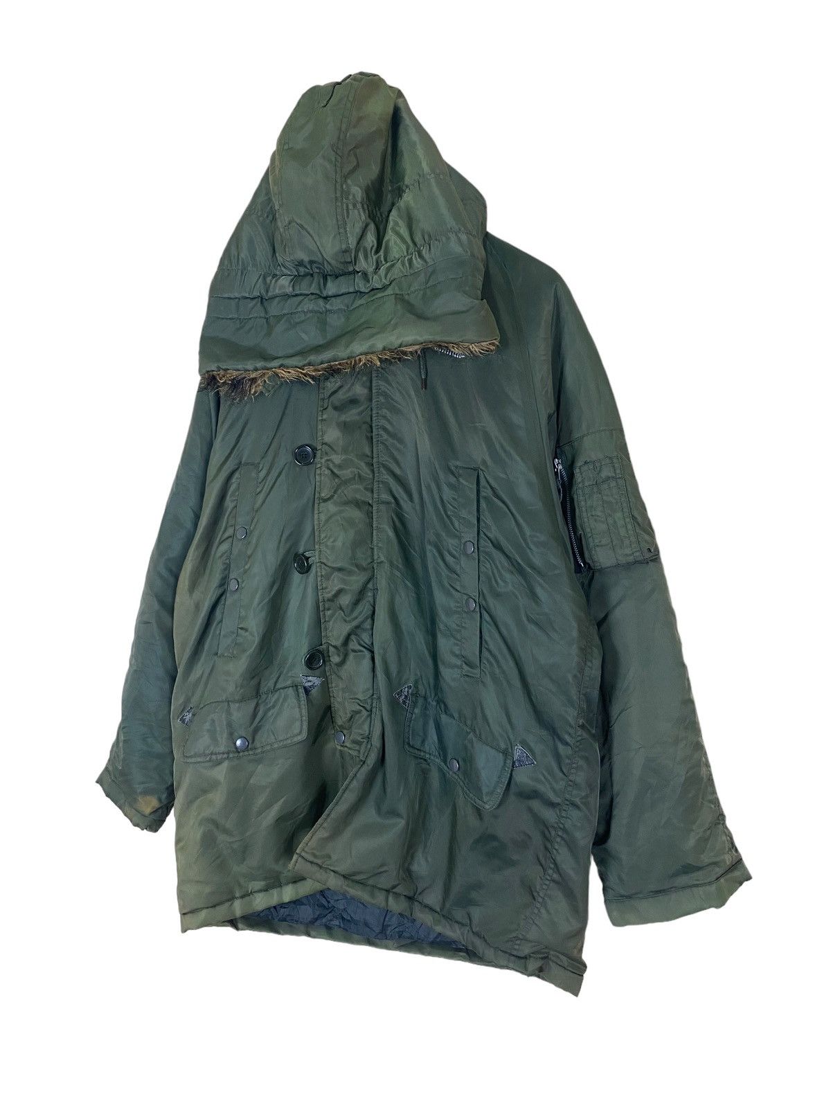 Japanese Brand × Vintage Neo Sixx Military Garments Parka Fur HoodieJacket Size US L / EU 52-54 / 3 - 2 Thumbnail