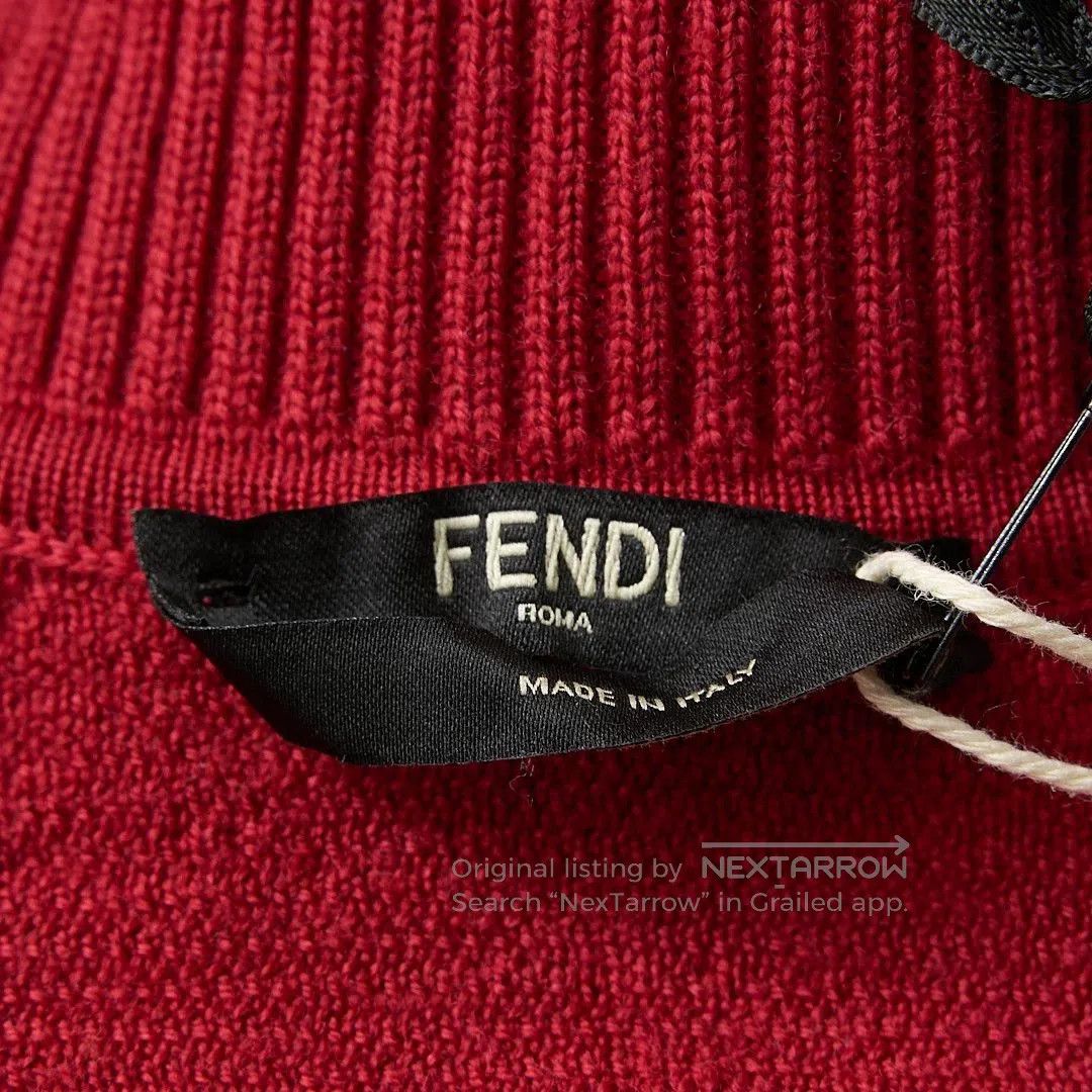 Fendi Fendi Men's Logo Stripe Knit Sweater. Size US M / EU 48-50 / 2 - 7 Thumbnail