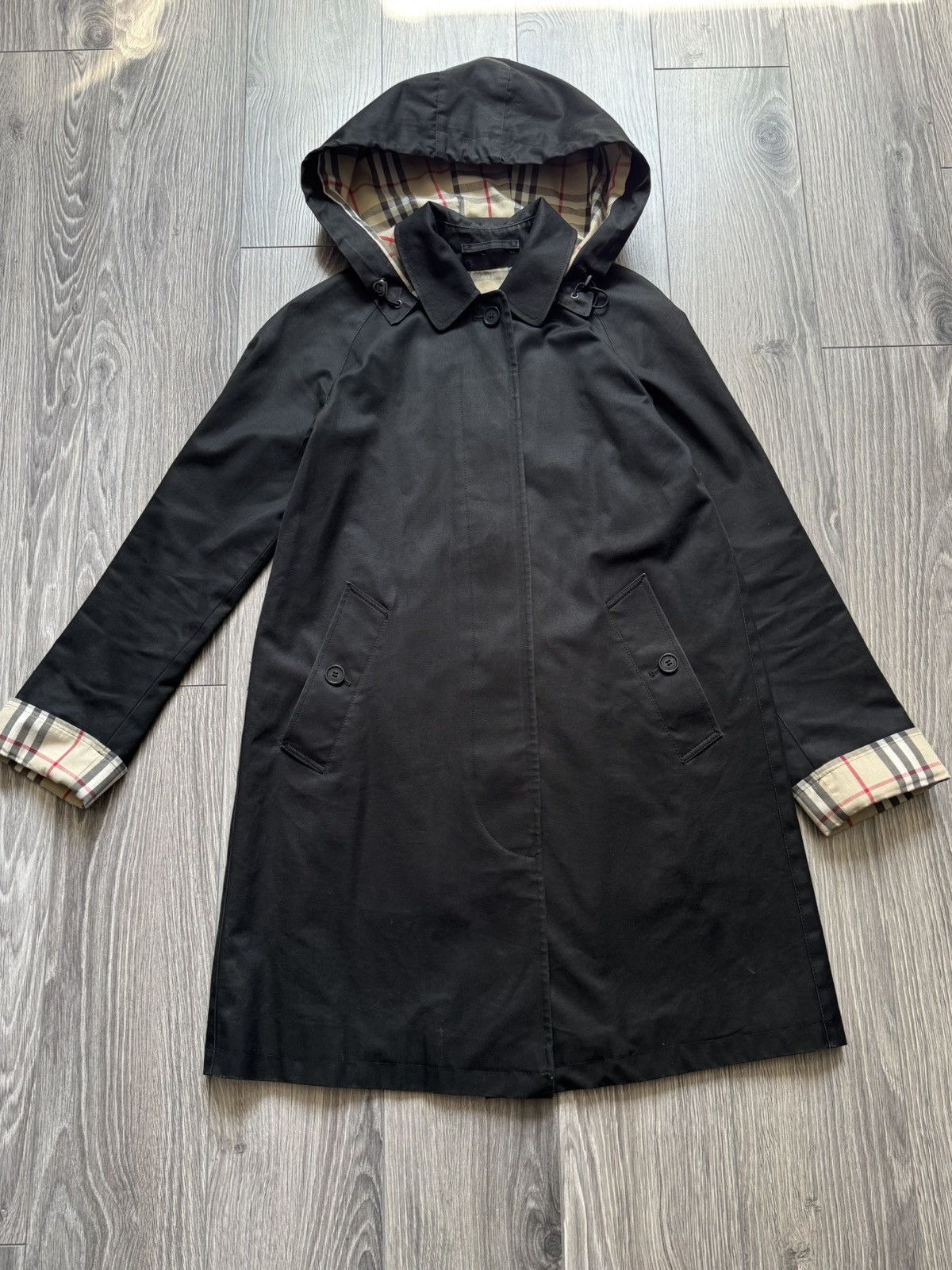 Burberry Burberry Carmen Knee-Length Checkered Coat Size XS / US 0-2 / IT 36-38 - 2 Thumbnail