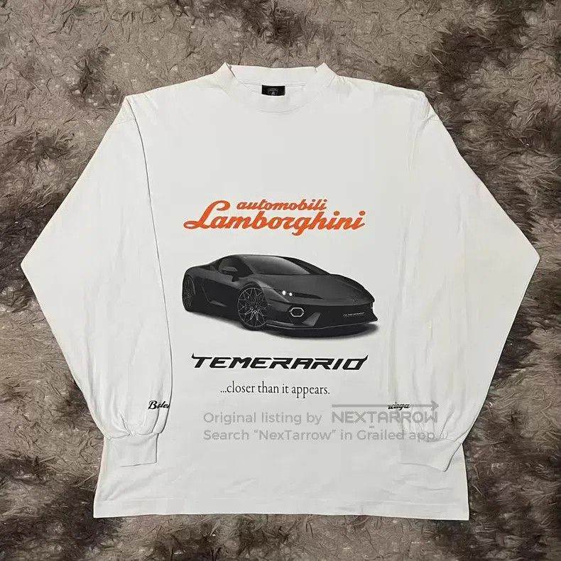 Balenciaga Balenciaga Sports car print loose short-sleeve shirt Size US M / EU 48-50 / 2 - 1 Thumbnail