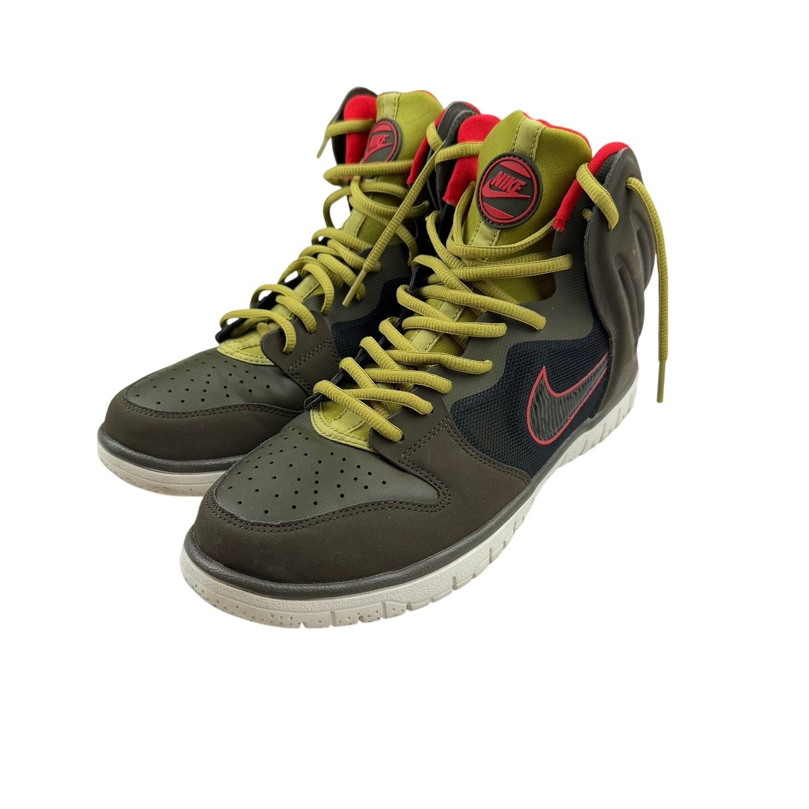 Nike Nike Dunk High Free Olive Green Red Sneakers Size 8 Size US 8 / IT 38 - 1 Thumbnail