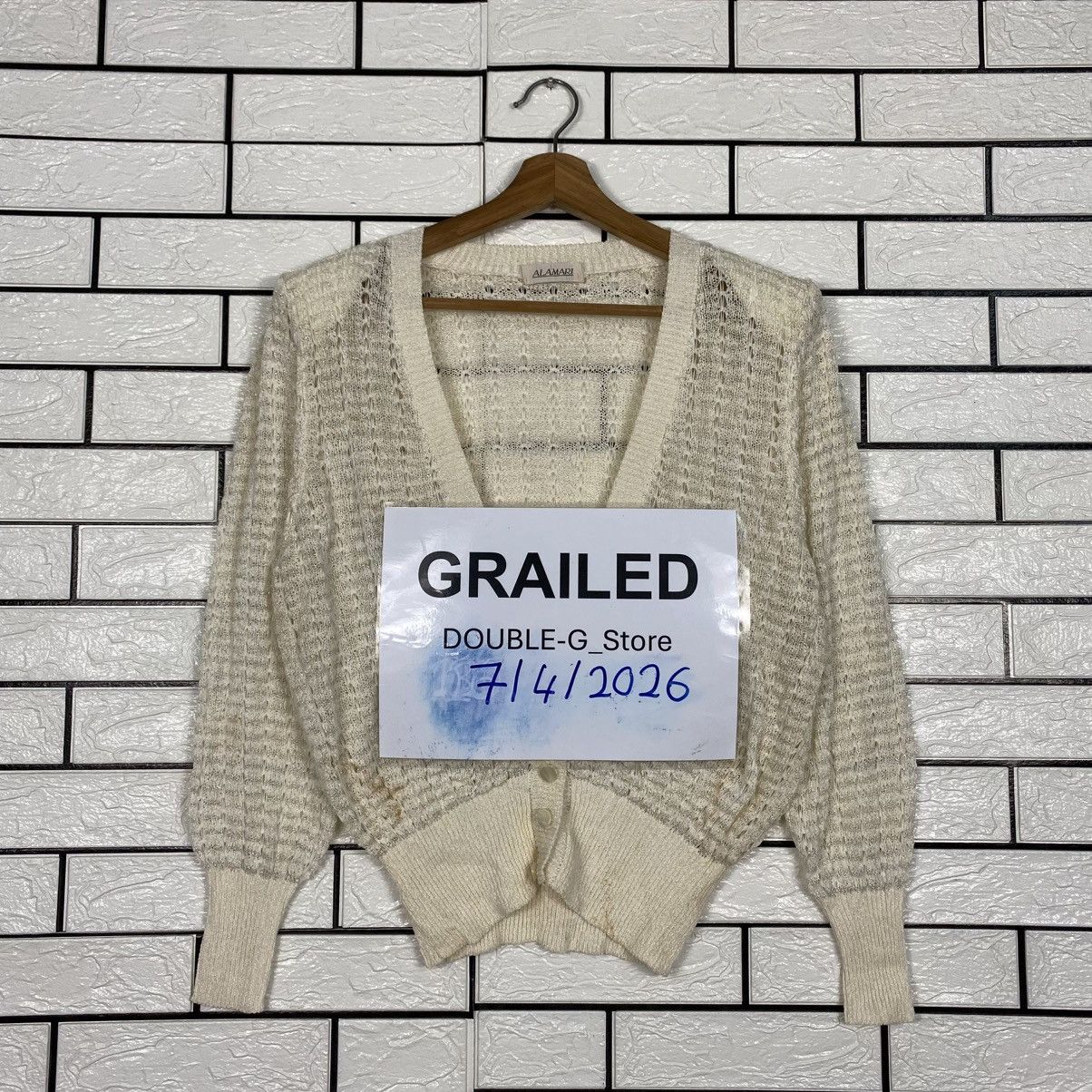 Japanese Brand Alamari Cropped Button Cardigan Issey Miyake Size US M / EU 48-50 / 2 - 1 Thumbnail