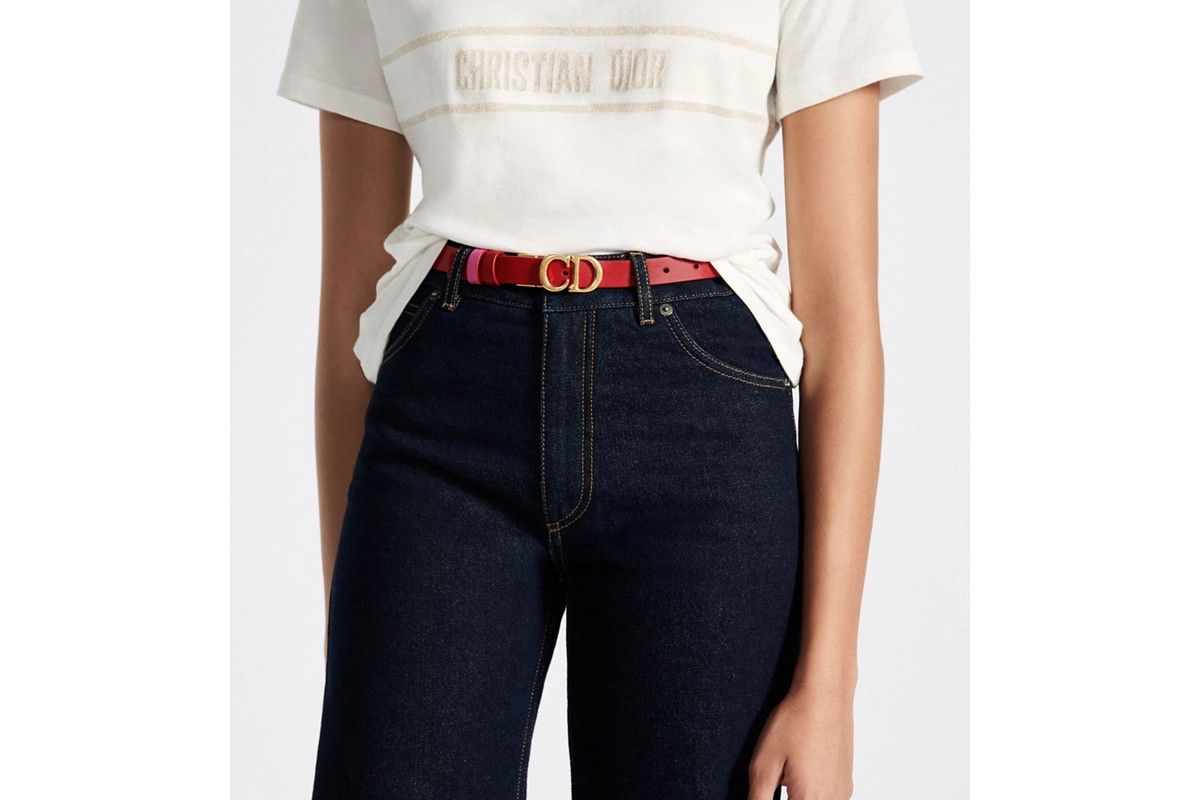 Dior o1bcso1str0126 Size:OS/ Removable Saddle Belt in Red/Pink Size ONE SIZE - 6 Thumbnail