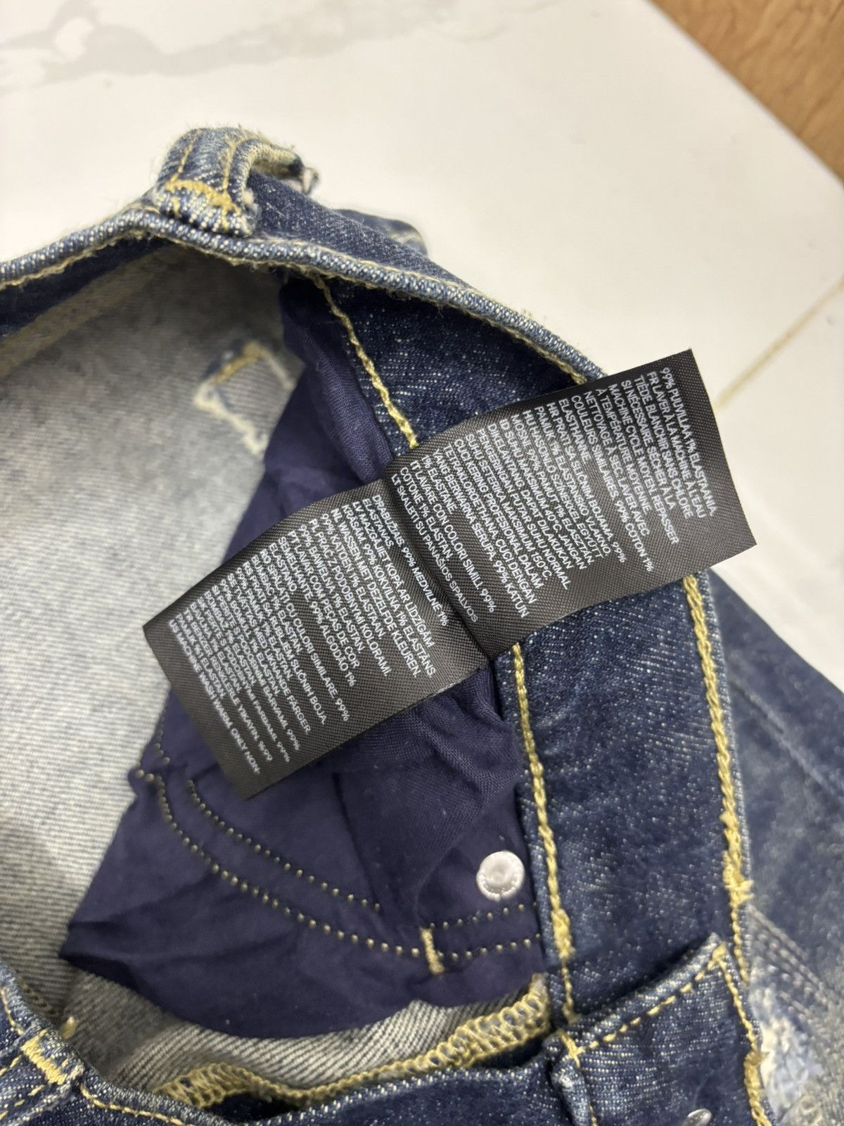 Japanese Brand × Jean × Undercover VINTAGE &DENIM SKINNY DISTRESSED DENIM JEANS Size US 32 / EU 48 - 12 Thumbnail