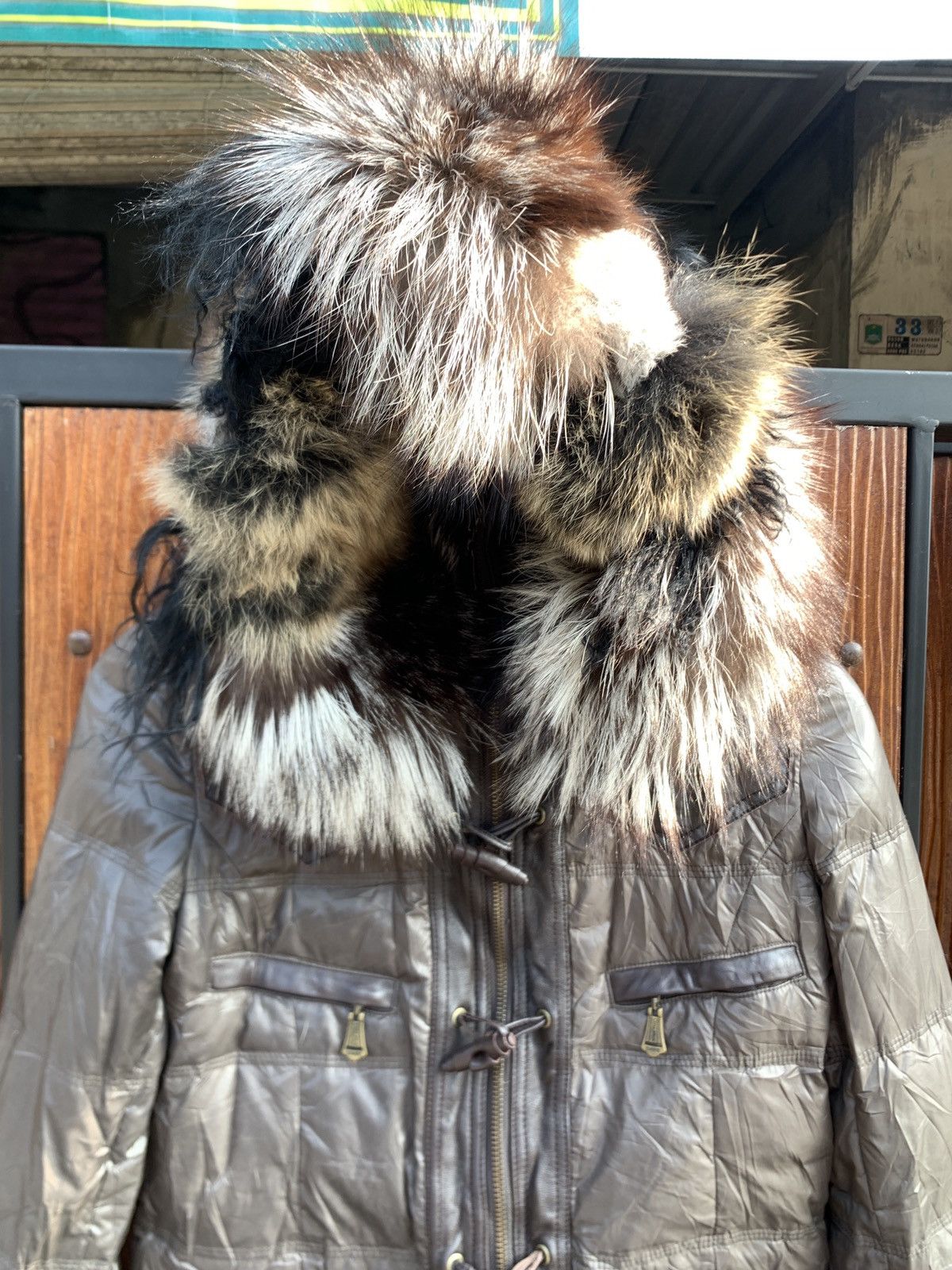 If Six Was Nine × Japanese Brand × Le Grande Bleu (L.G.B.) japanese silver blue fox tibet lamb fur jacket Size US S / EU 44-46 / 1 - 2 Thumbnail