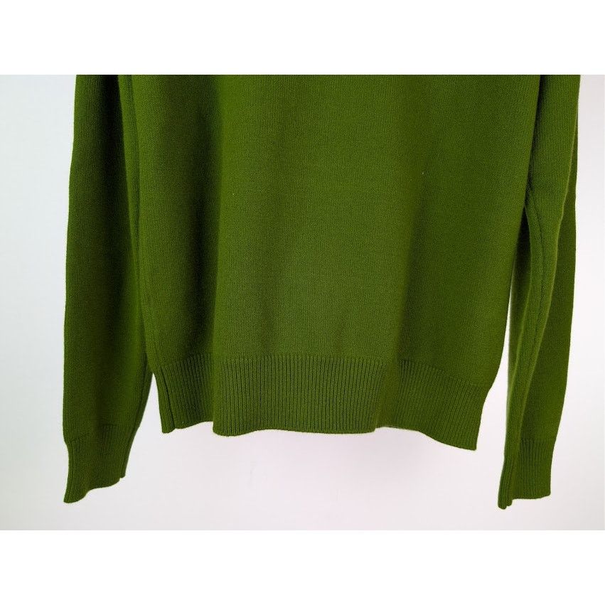 Bottega Veneta o1rshd1 Classic Cashmere Sweater in Olive Green Size US M / EU 48-50 / 2 - 13 Thumbnail