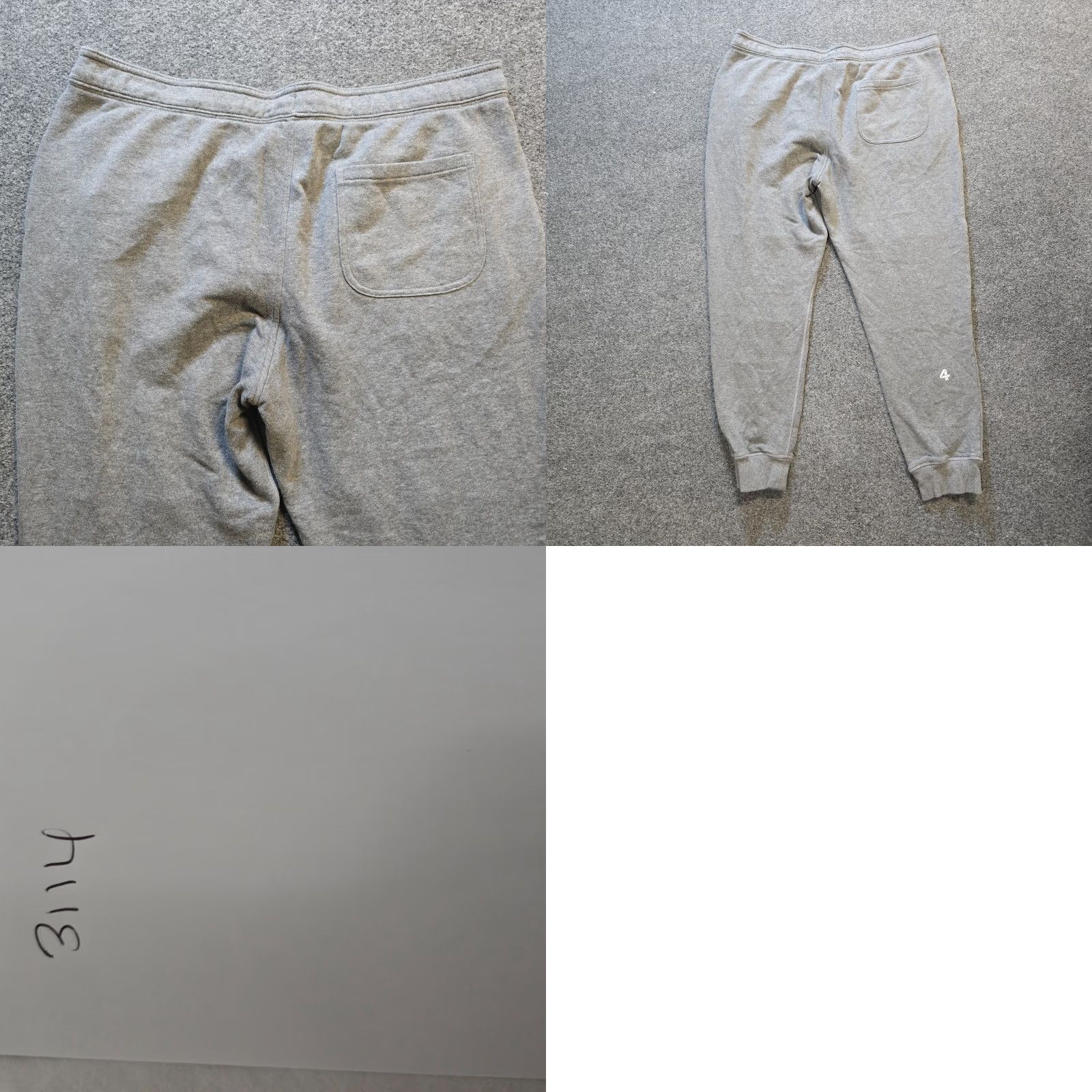 Vintage Peloton Sweatpants Mens XL Gray Joggers Lounge Athletic Casual Tapered Inseam 28 in Pockets Elastic Waist Activewear Athleisure Sports Statement Size US 36 / EU 52 - 9 Thumbnail