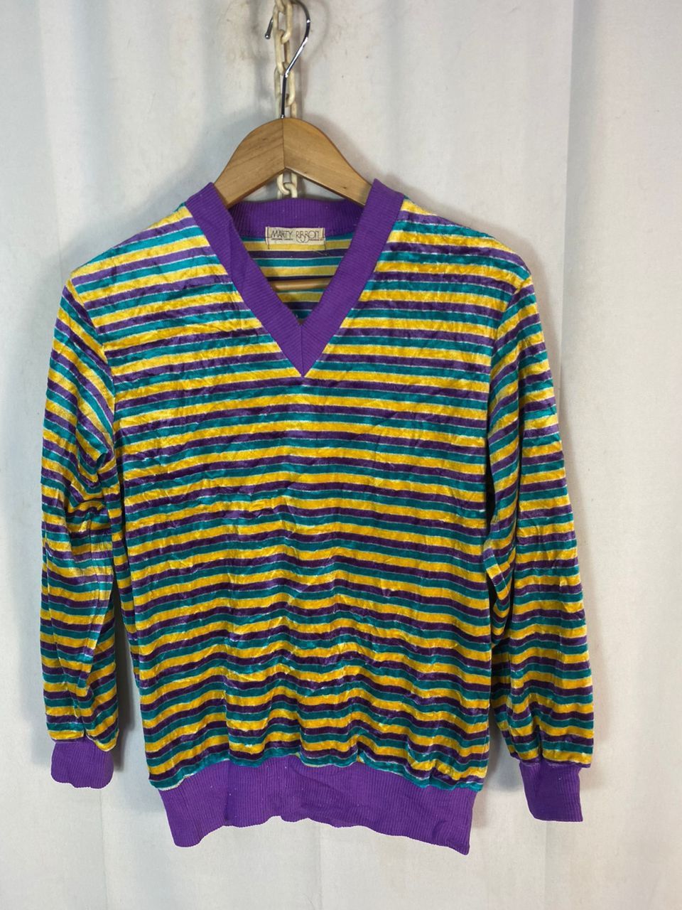 Japanese Brand Marty ribbon multicolor stripe sweatshirt Size S / US 4 / IT 40 - 1 Thumbnail