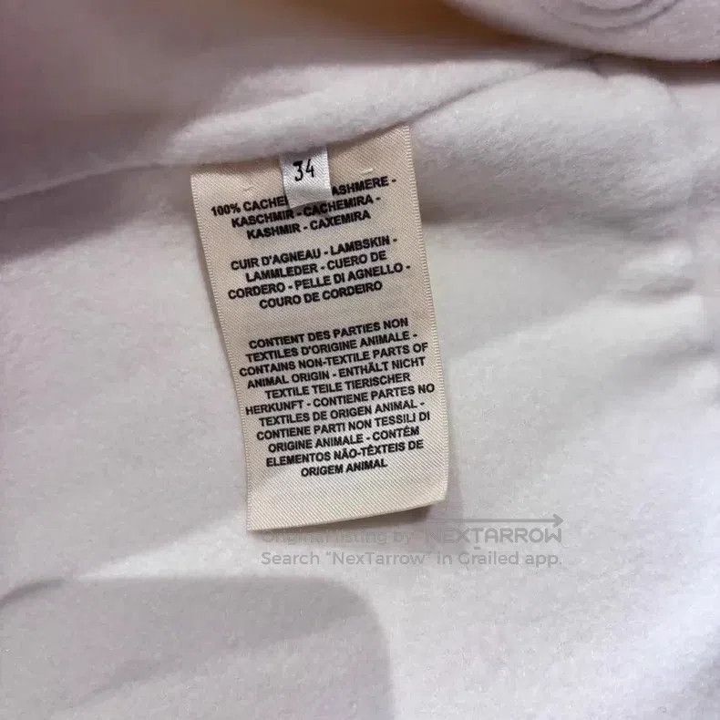 Hermes Hermes Milkshake White Cashmere Leather Jacket Size XXS / US 00 / IT 34 - 4 Thumbnail