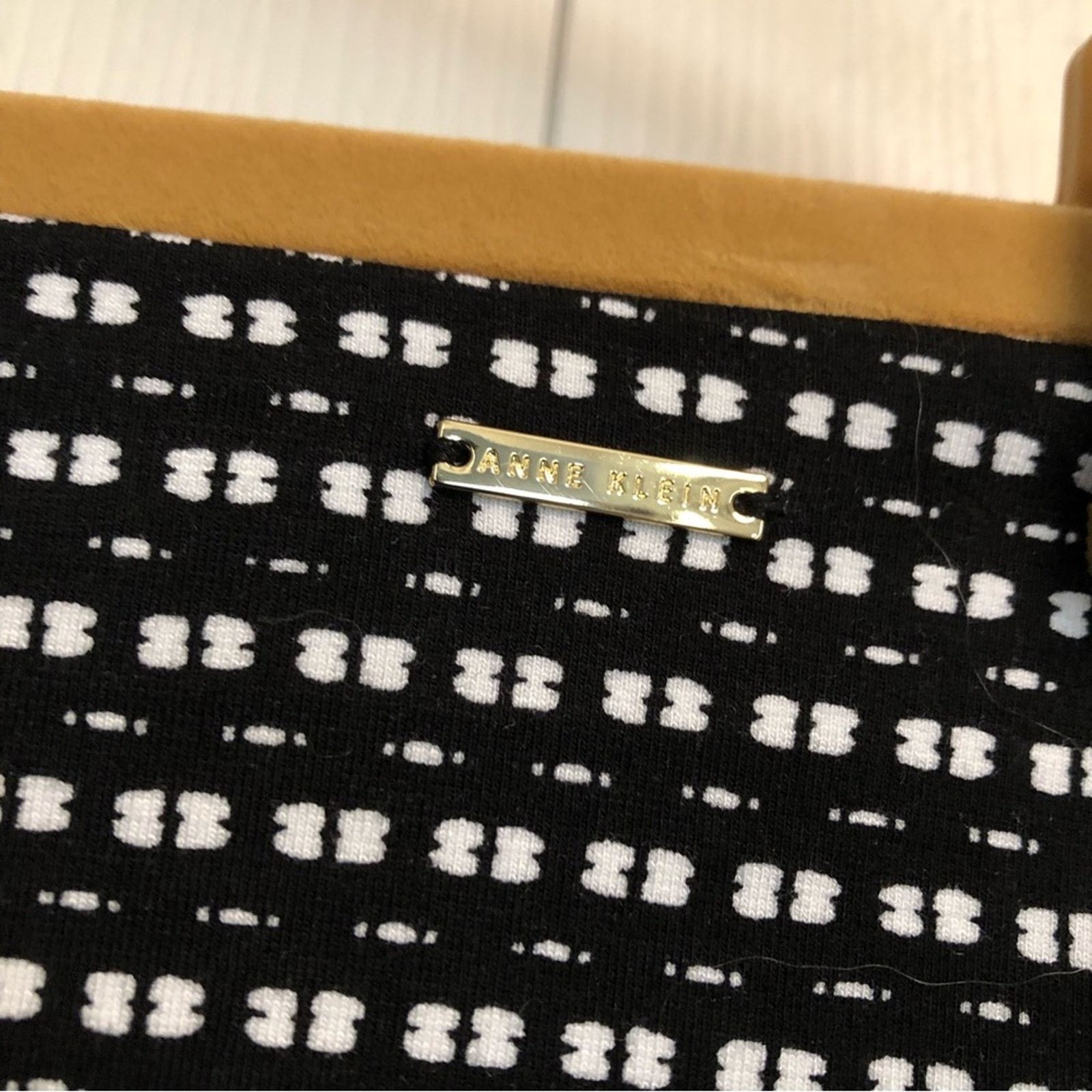 Anne Klein Anne Klein black and white pattern skirt 10 Size 32" / US 10 / IT 46 - 2 Thumbnail