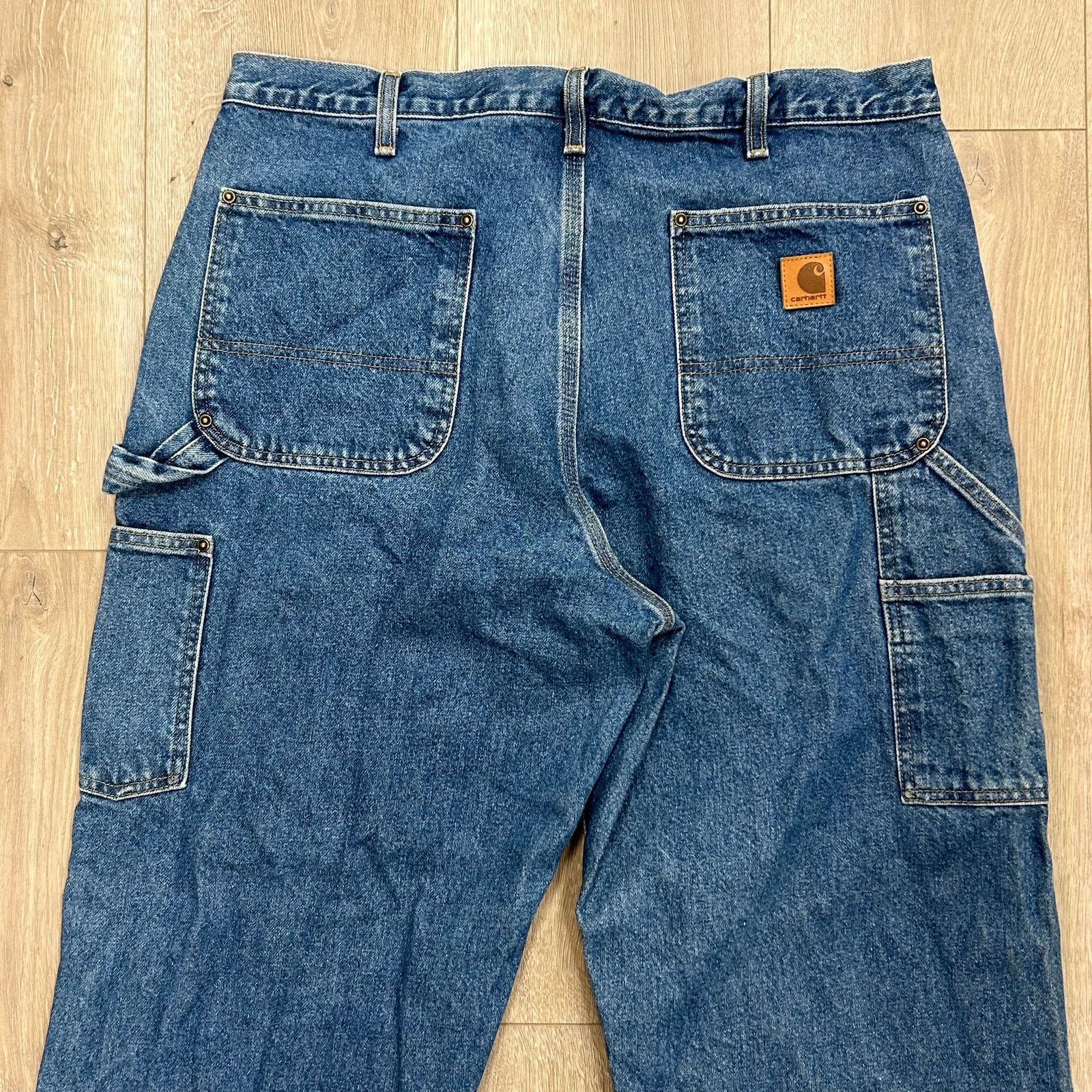 Carhartt Vintage Carhartt Double Knee Workwear Pants Jeans Blue 36x30 Size US 36 / EU 52 - 5 Thumbnail