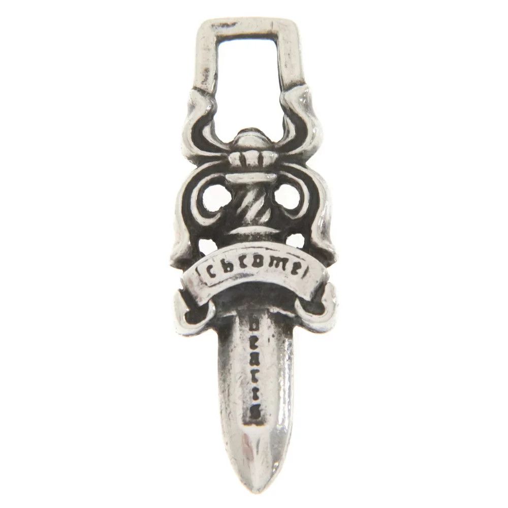 image of Chrome Hearts 5 Dagger Zipper in Silver, Men's