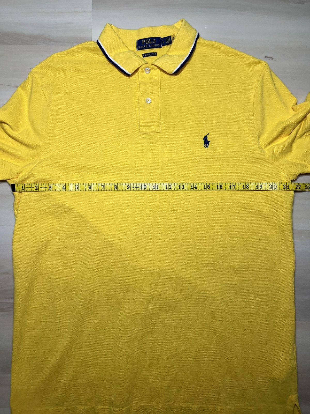 Polo Ralph Lauren Polo Ralph Lauren Men Yellow Tip Classic Fit Polo Michigan Size US L / EU 52-54 / 3 - 6 Thumbnail