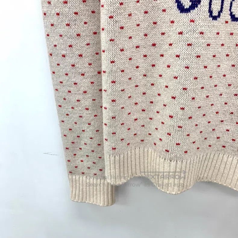 Gucci Gucci Colour-blocked harp jacquard wool round-neck long-sl Size XS / US 0-2 / IT 36-38 - 4 Thumbnail