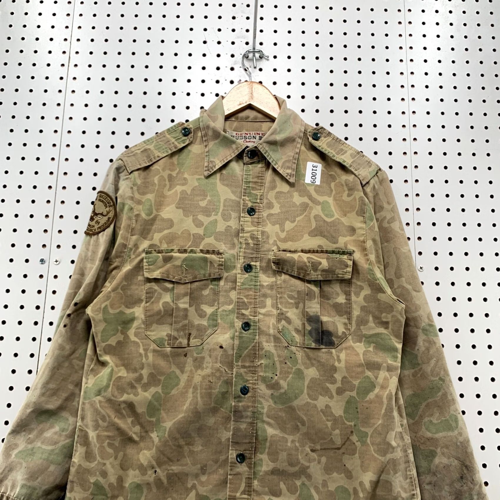 Vintage VINTAGE Hudson Bay Hunting Camo Button Shirt Mens Medium 80s Outdoor Distressed Size US M / EU 48-50 / 2 - 2 Thumbnail