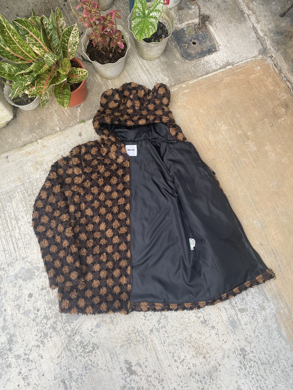 Ne-Net Ne-net Bear Deep Pile Sherpa Hoodies Jacket Size M / US 6-8 / IT 42-44 - 7 Thumbnail