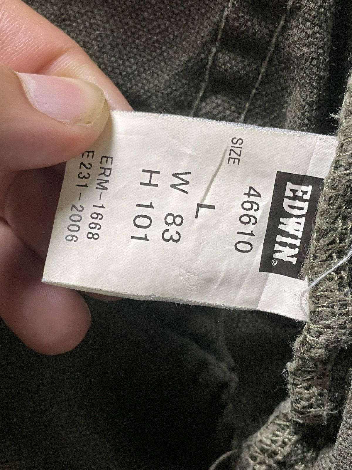 Edwin × Japanese Brand × Vintage Vintage EDWIN Bondage Cargo Pants (95) Size US 34 / EU 50 - 8 Thumbnail