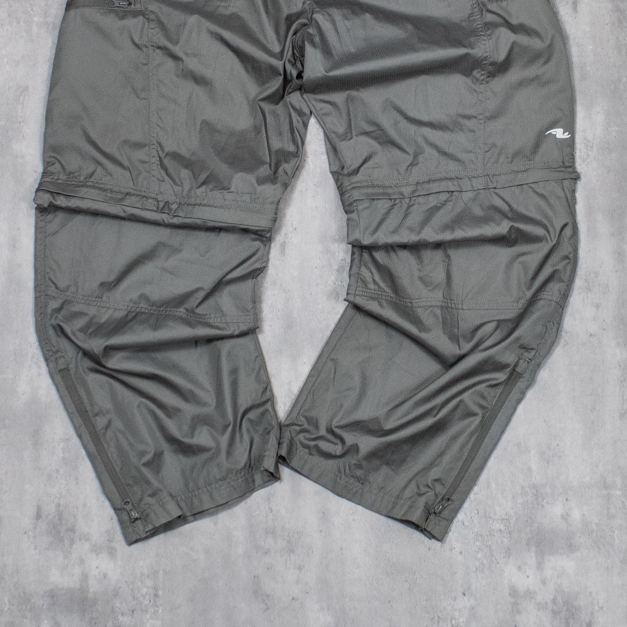 Athletic Works Y2K 00's Grey Baggy Relax Fit Wide Legged Cargo Track Pant's Size US 36 / EU 52 - 3 Thumbnail