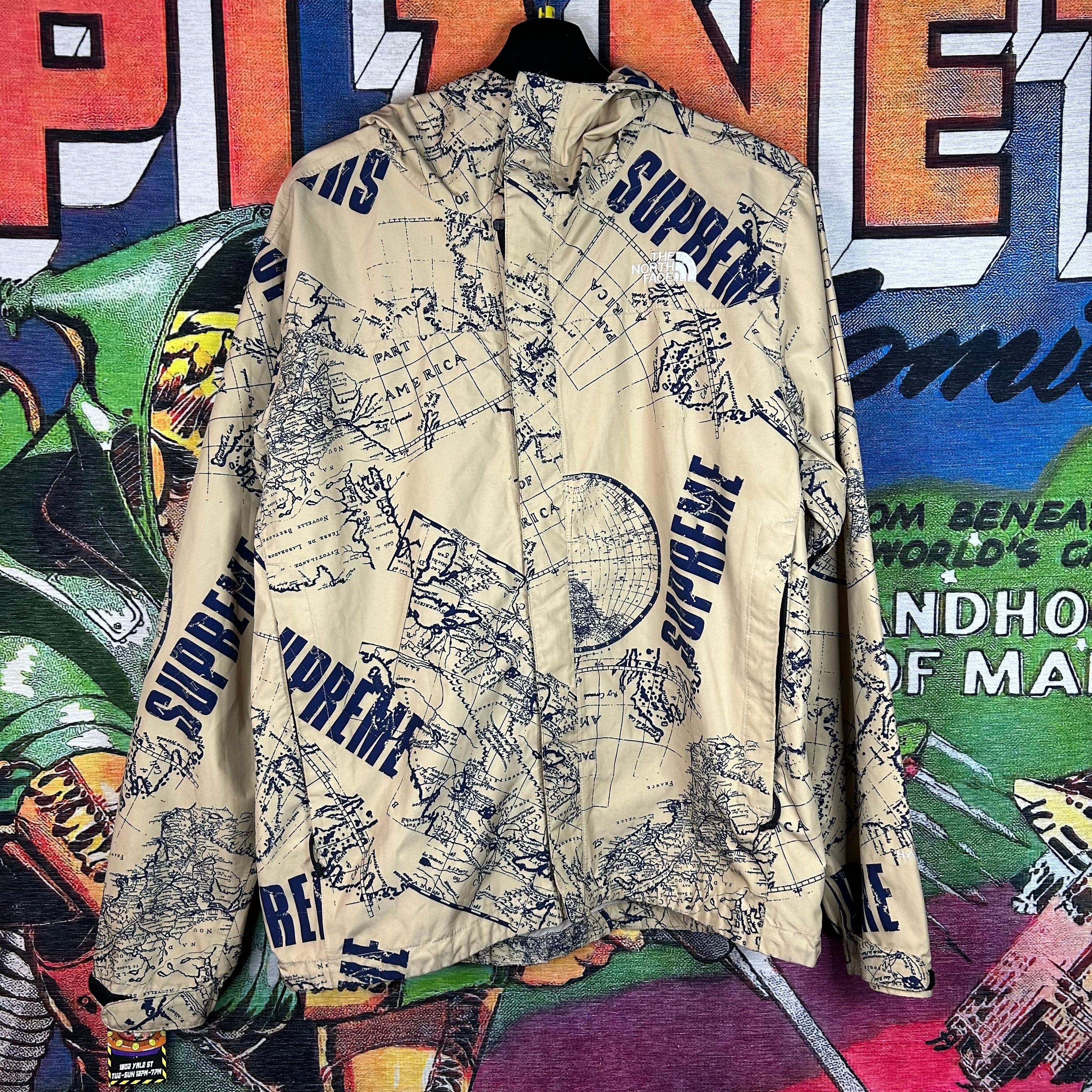 Supreme tnf map jacket online